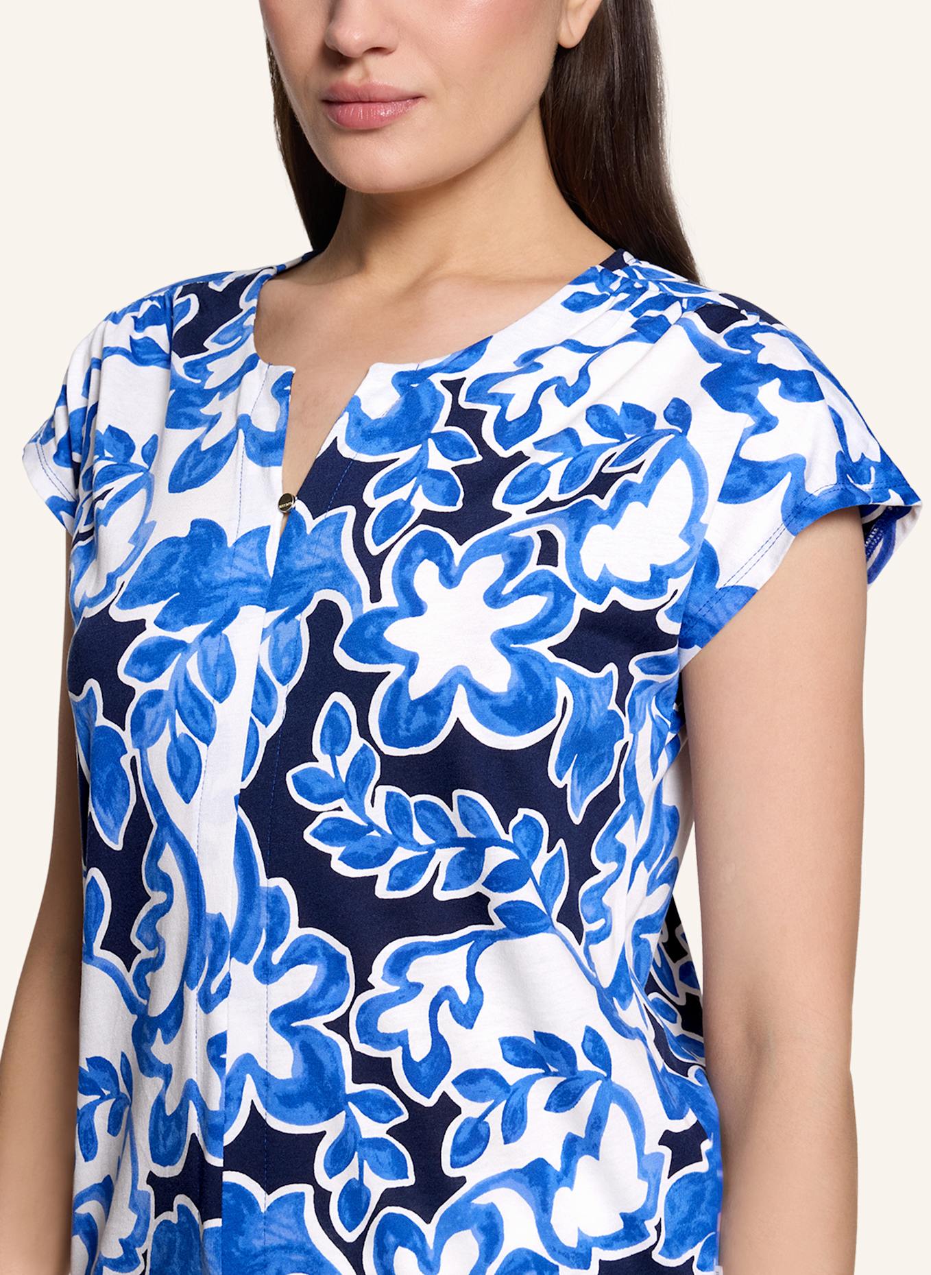 BETTY&CO Blusenshirt mit Gummizug: WEISS/ BLAU