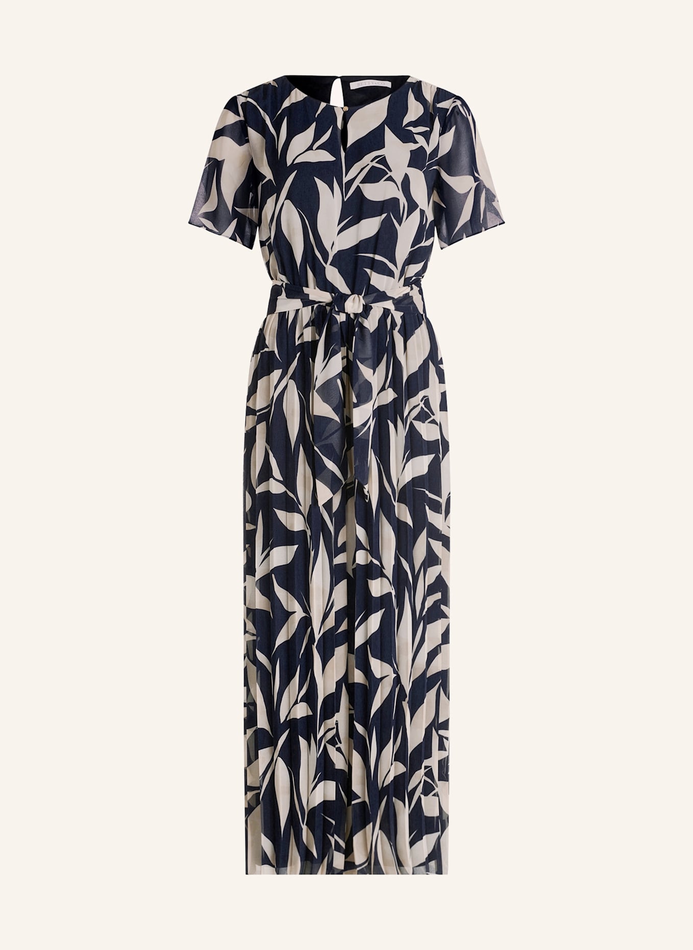 BETTY&CO Jumpsuit mit Plissee: DUNKELBLAU