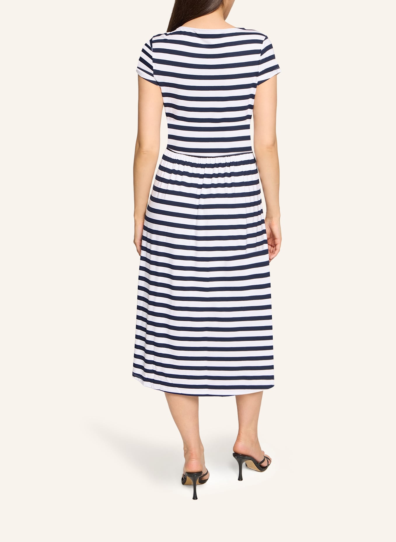 BETTY&CO Jerseykleid mit Streifen: DUNKELBLAU