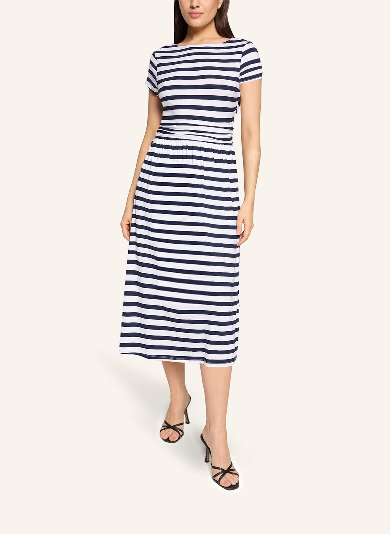 BETTY&CO Jerseykleid mit Streifen: DUNKELBLAU