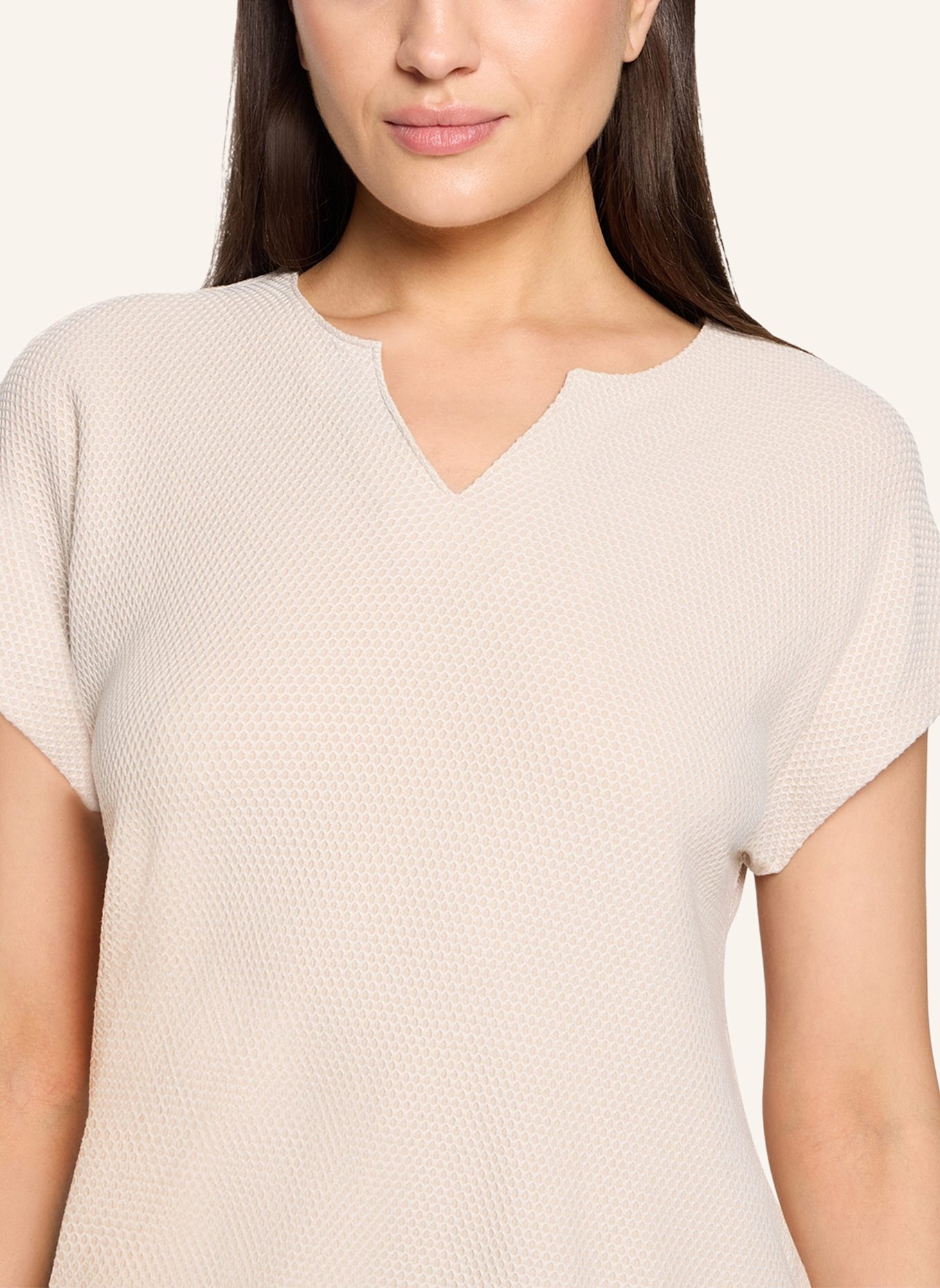 BETTY&CO Casual-Shirt mit Struktur: CREME