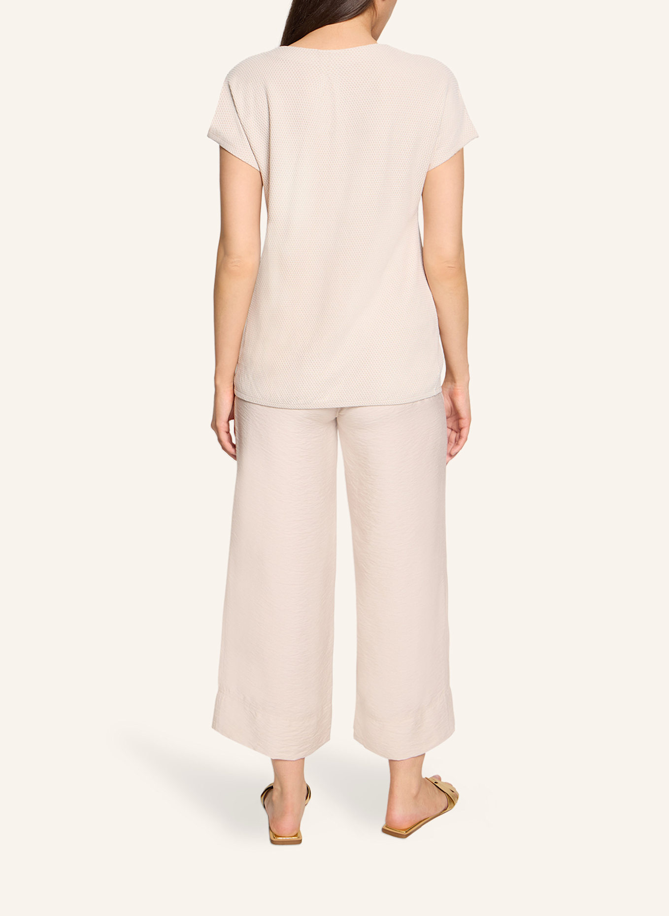 BETTY&CO Casual-Shirt mit Struktur: CREME