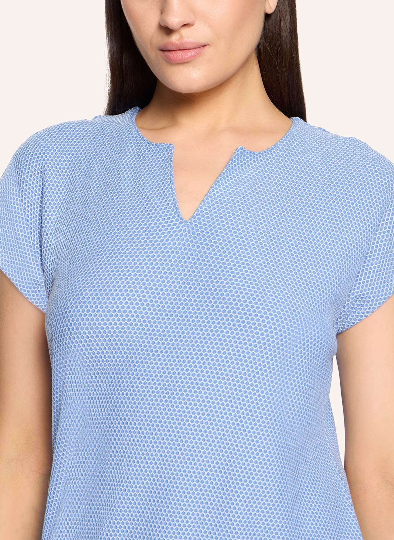 BETTY&CO Casual-Shirt mit Struktur: BLAU