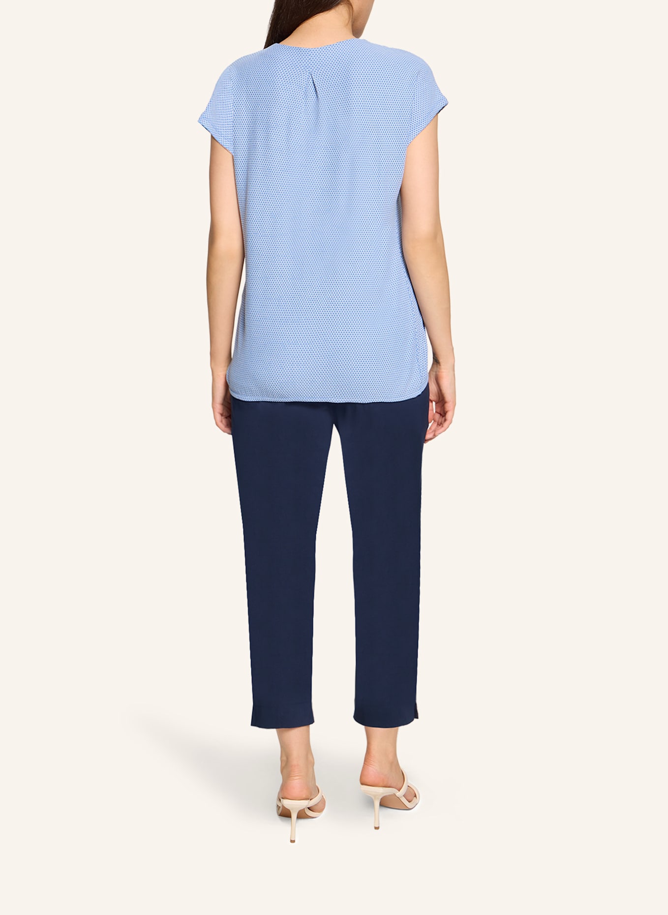 BETTY&CO Casual-Shirt mit Struktur: BLAU