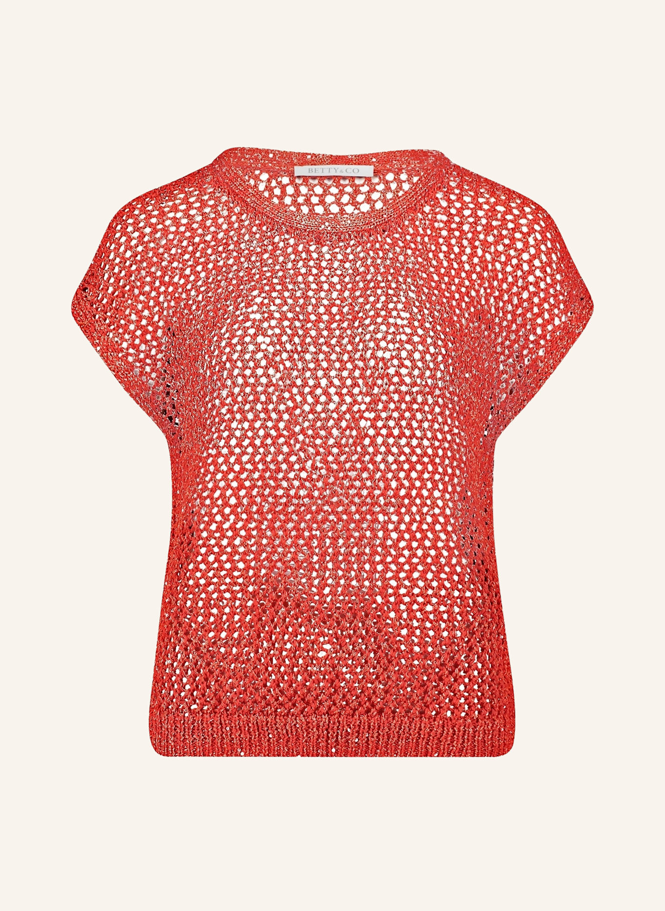 BETTY&CO Strickpullunder mit Effektgarn: DUNKELROT