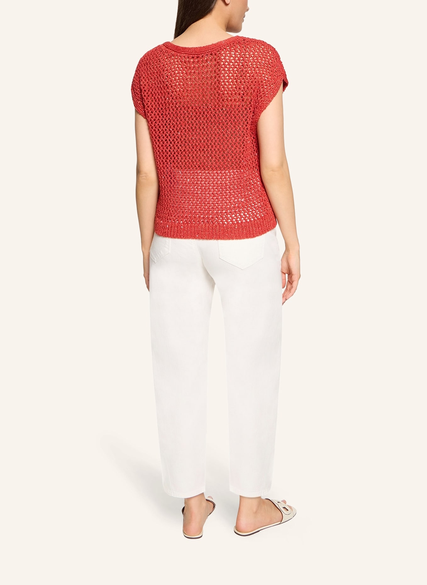 BETTY&CO Strickpullunder mit Effektgarn: DUNKELROT