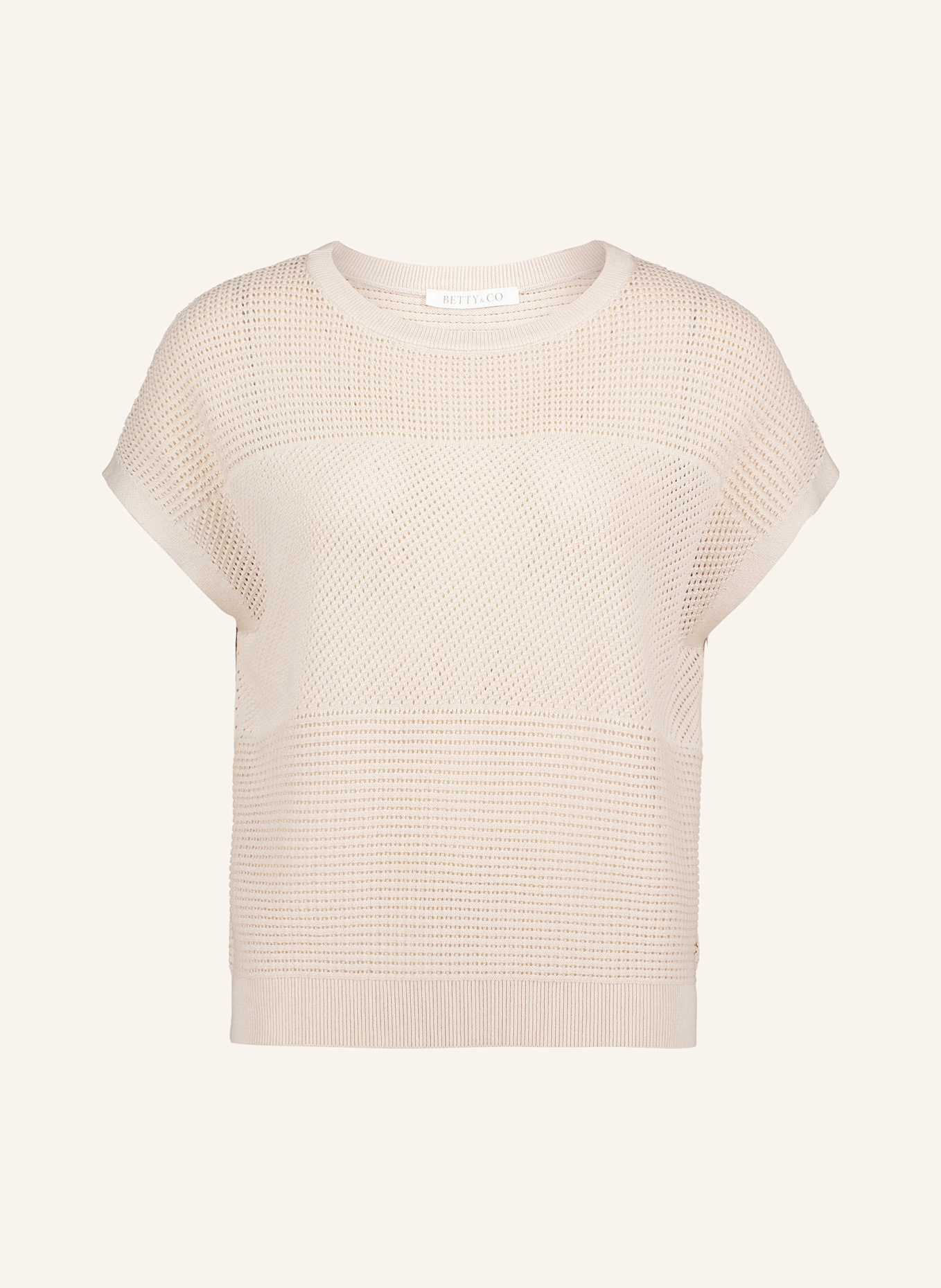 BETTY&CO Strickpullover mit Struktur: GRAU