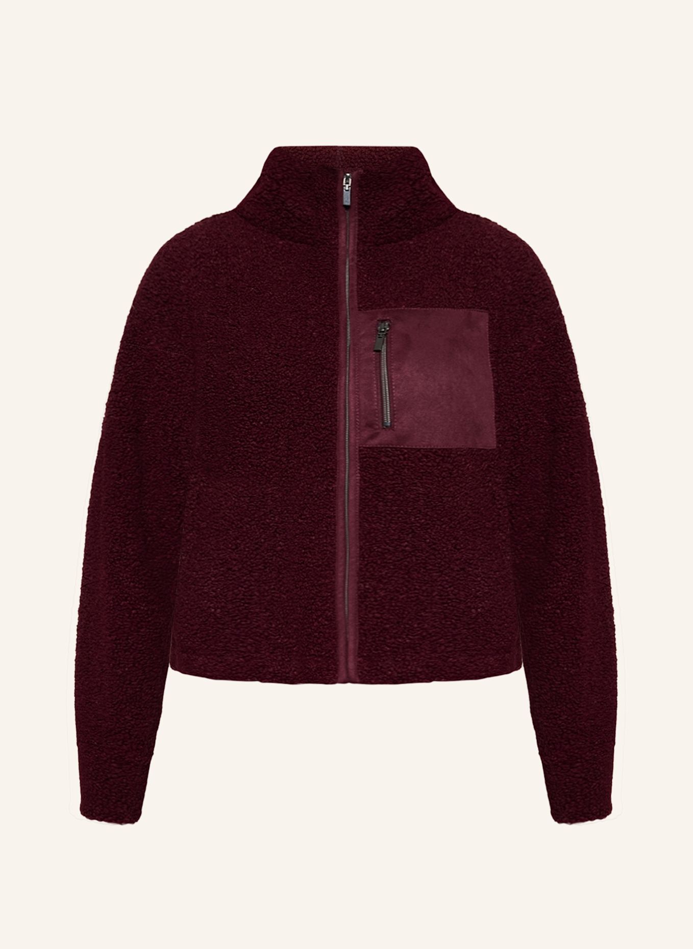 BETTY&CO Sweatshirtjas met ritssluiting: DONKERROOD