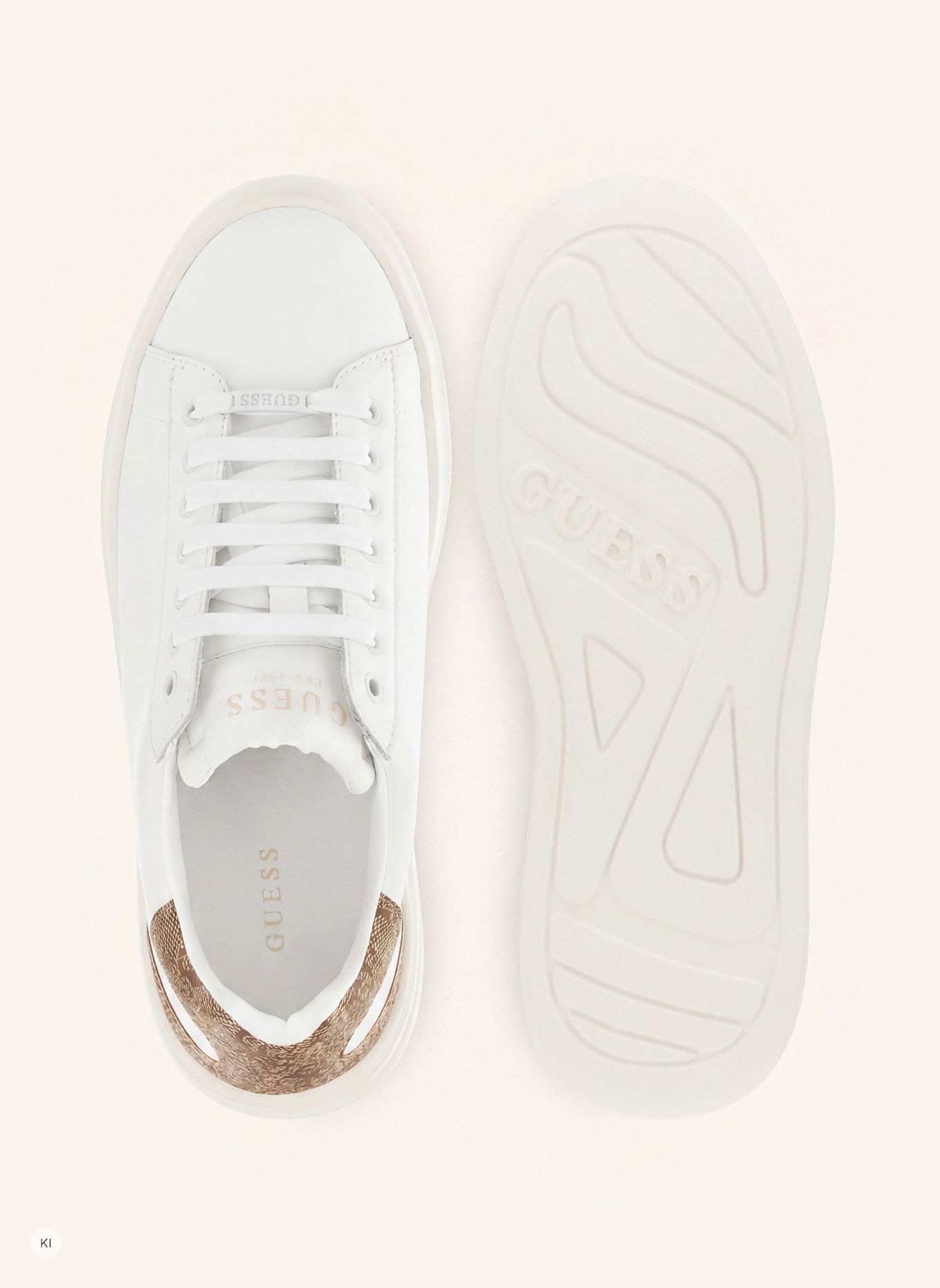 GUESS Court Sneaker ELBINA: WEISS