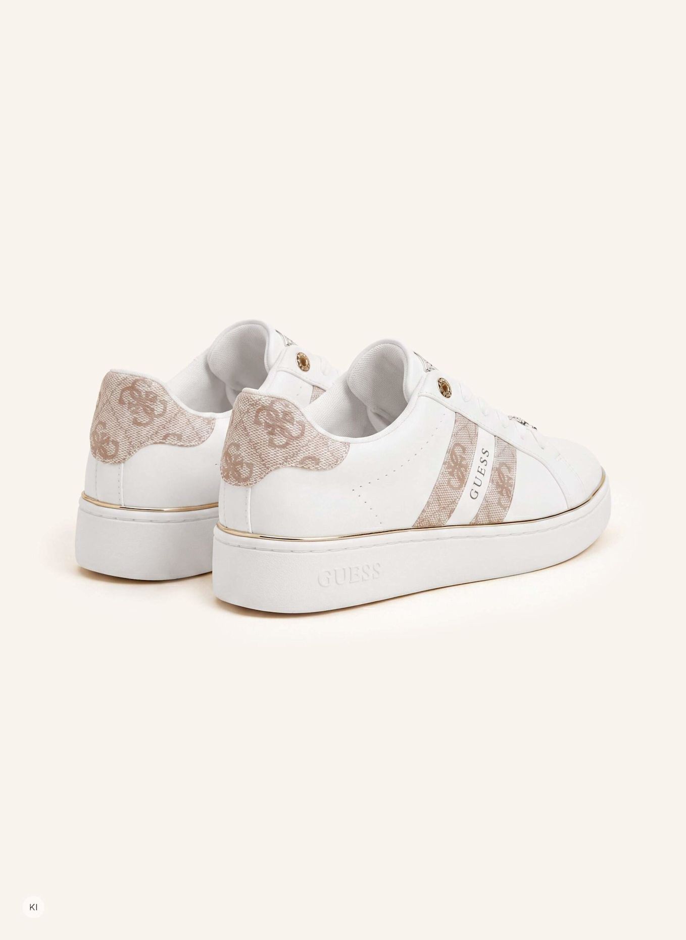 GUESS Court Sneaker BARLIE: CREME