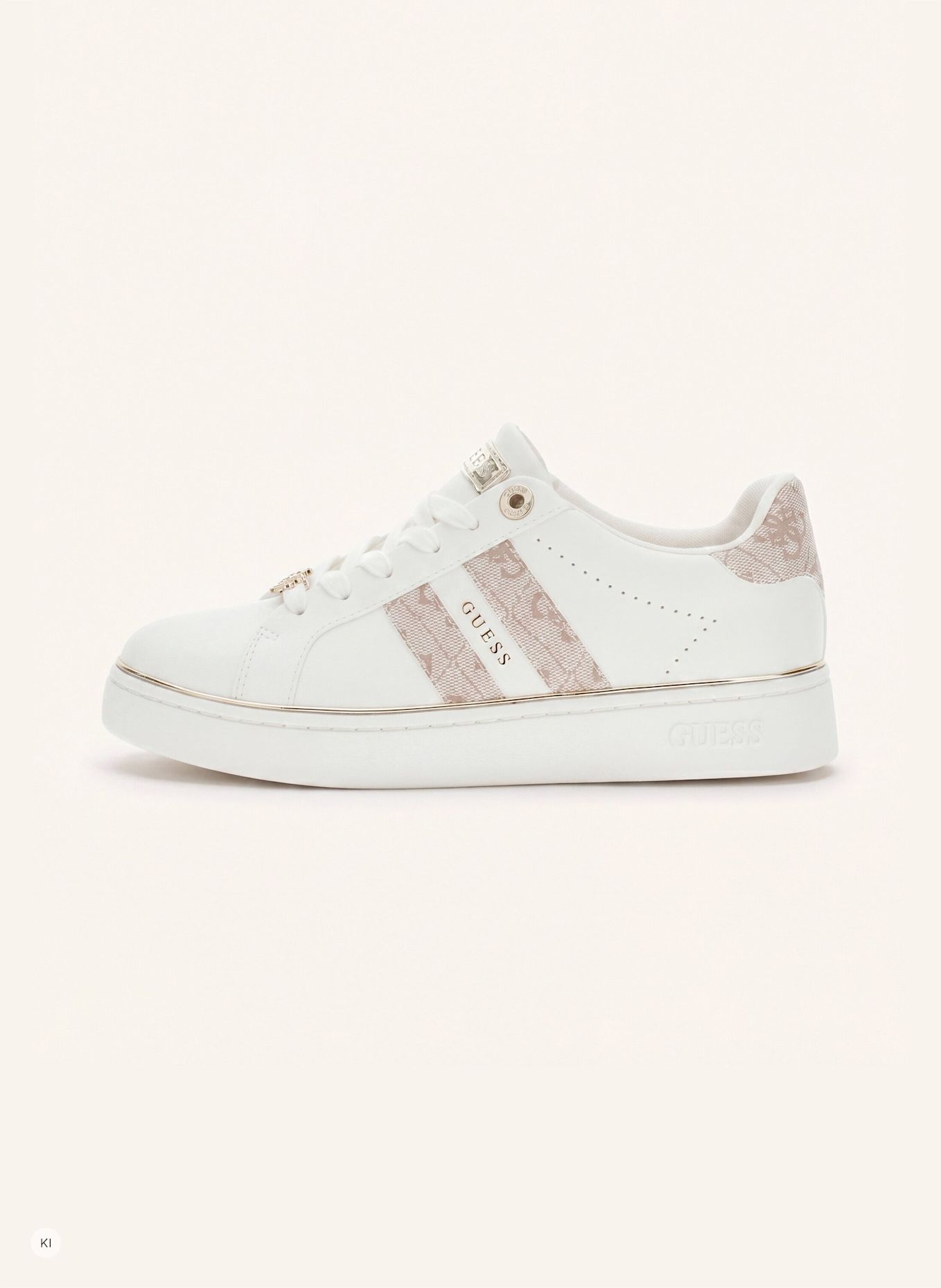 GUESS Court Sneaker BARLIE: CREME