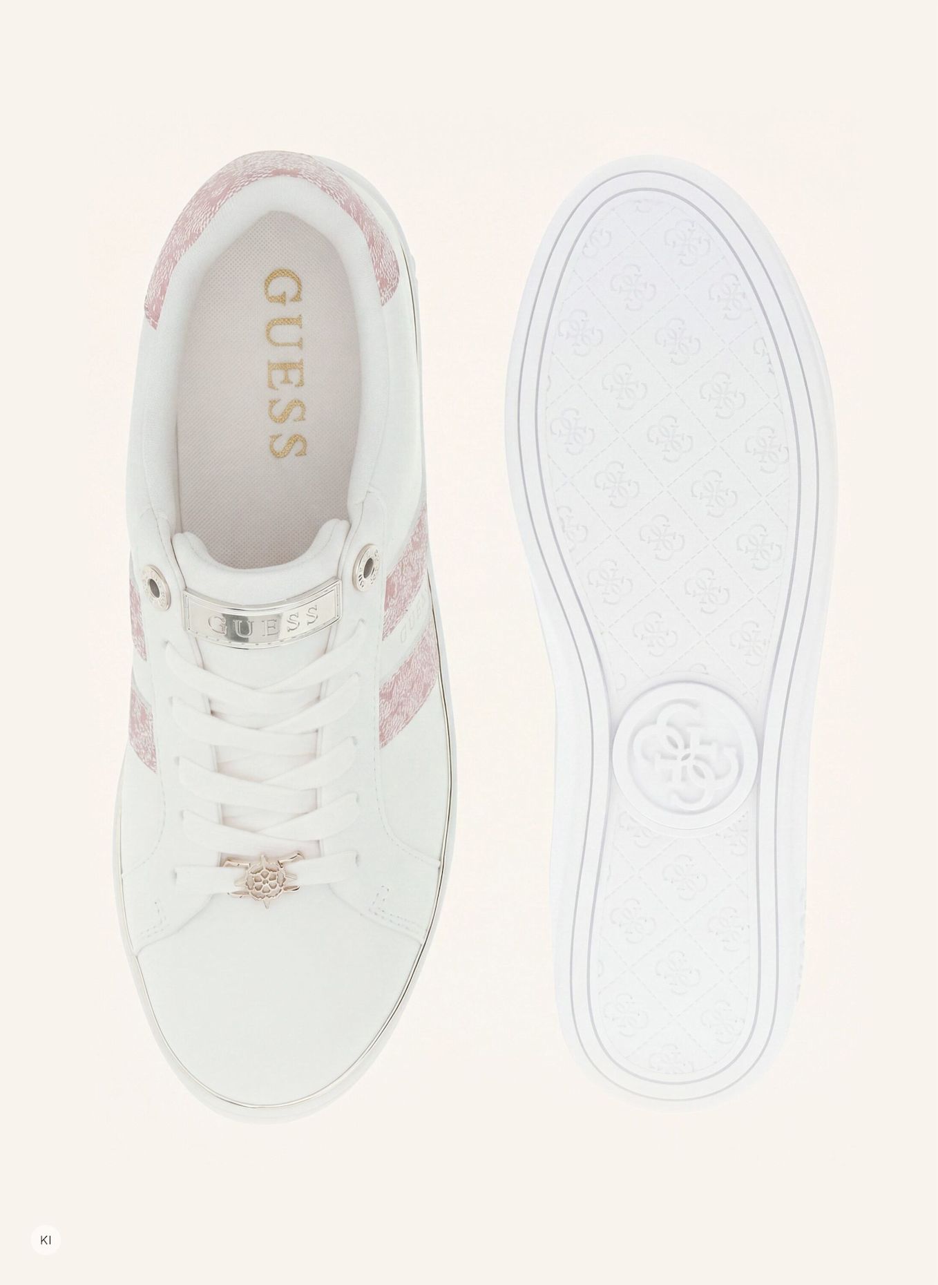 GUESS Court Sneaker BARLIE: CREME