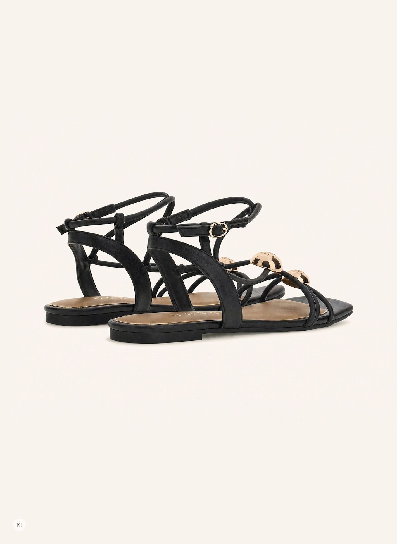 GUESS Riemchensandalen TABENN: SCHWARZ
