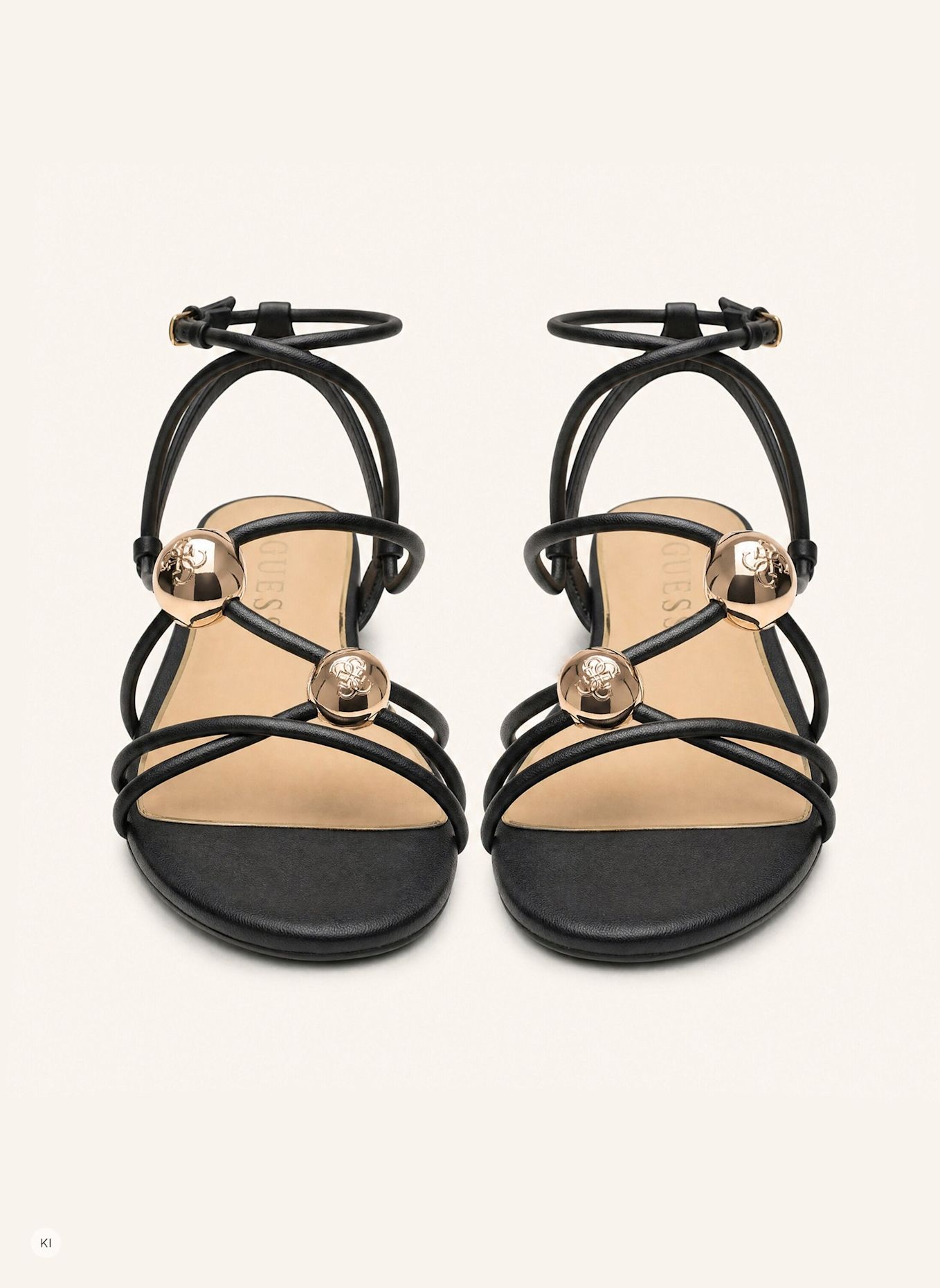 GUESS Riemchensandalen TABENN: SCHWARZ