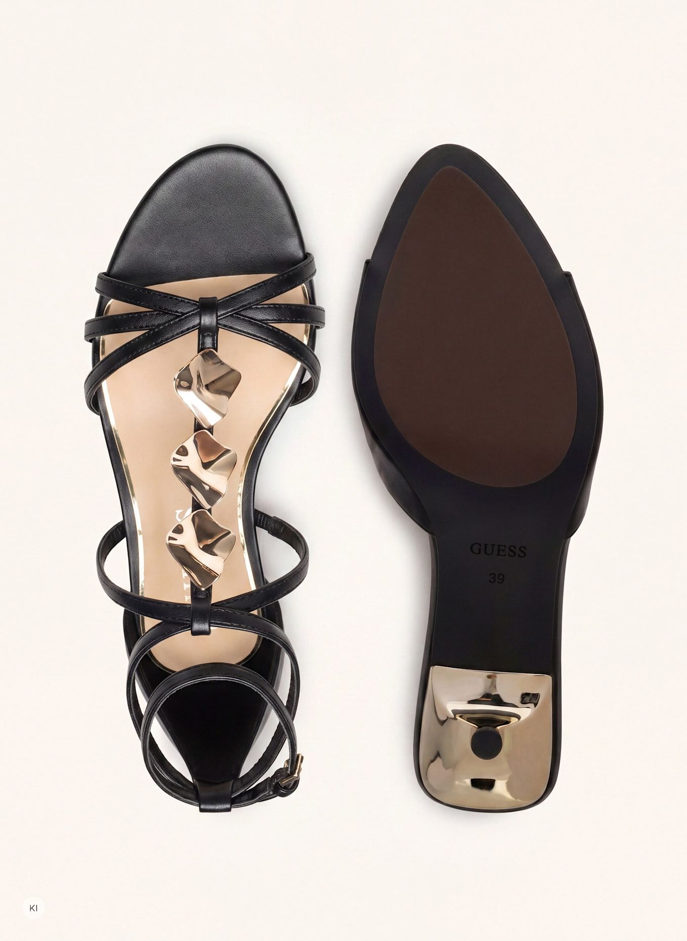 GUESS Riemchensandalen CHAELLA: SCHWARZ