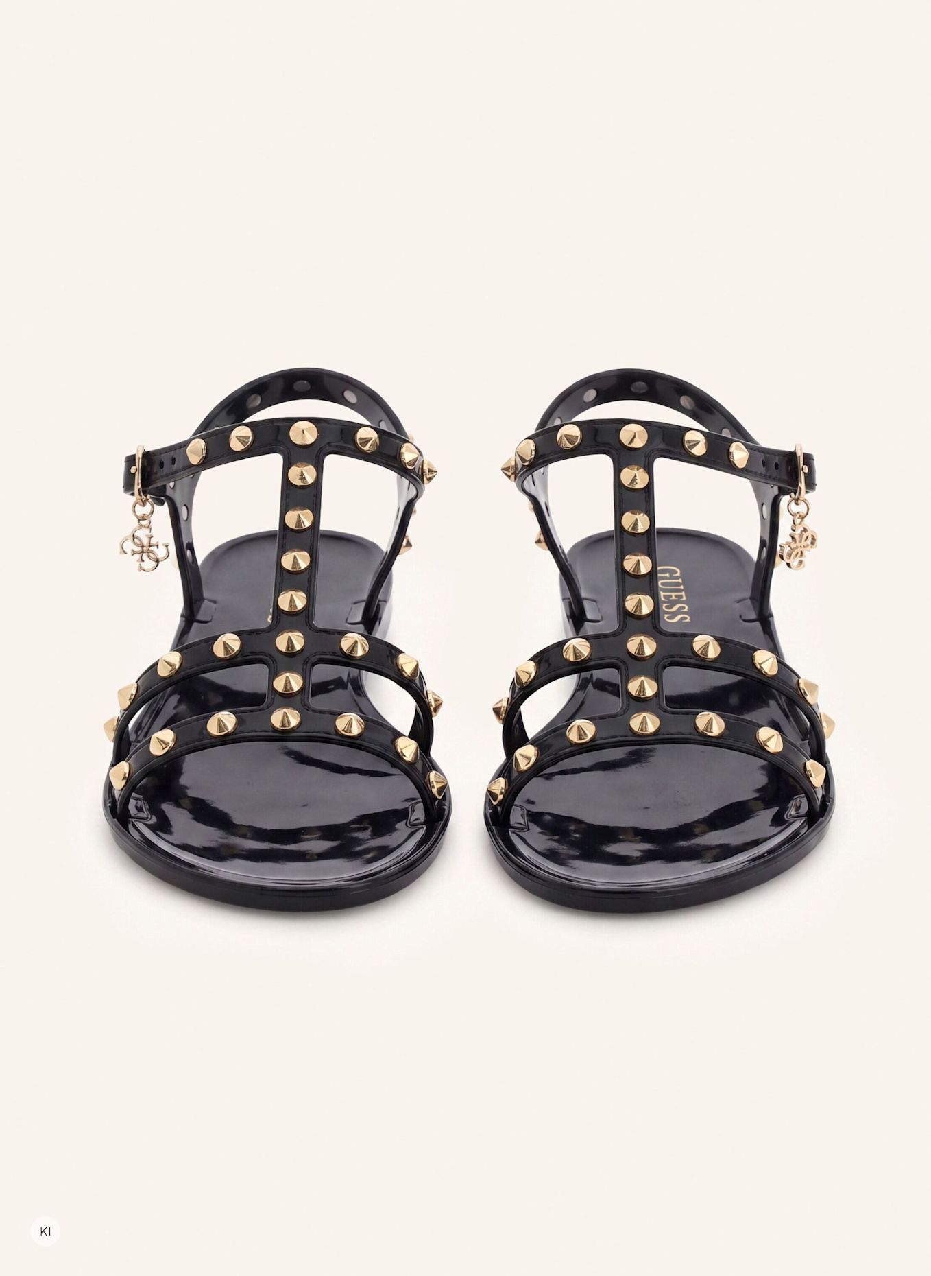 GUESS Riemchensandalen JELLY: SCHWARZ