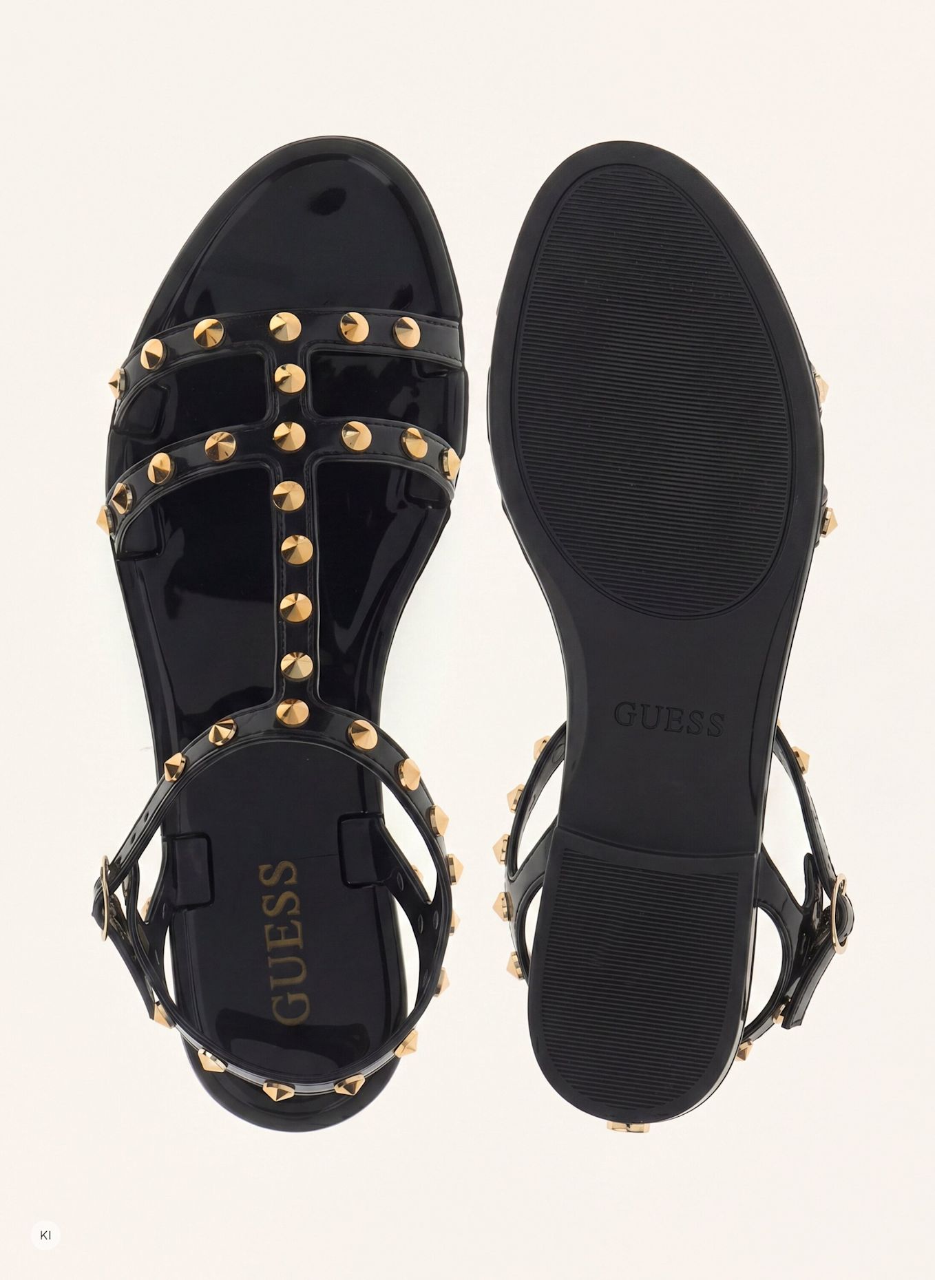 GUESS Riemchensandalen JELLY: SCHWARZ