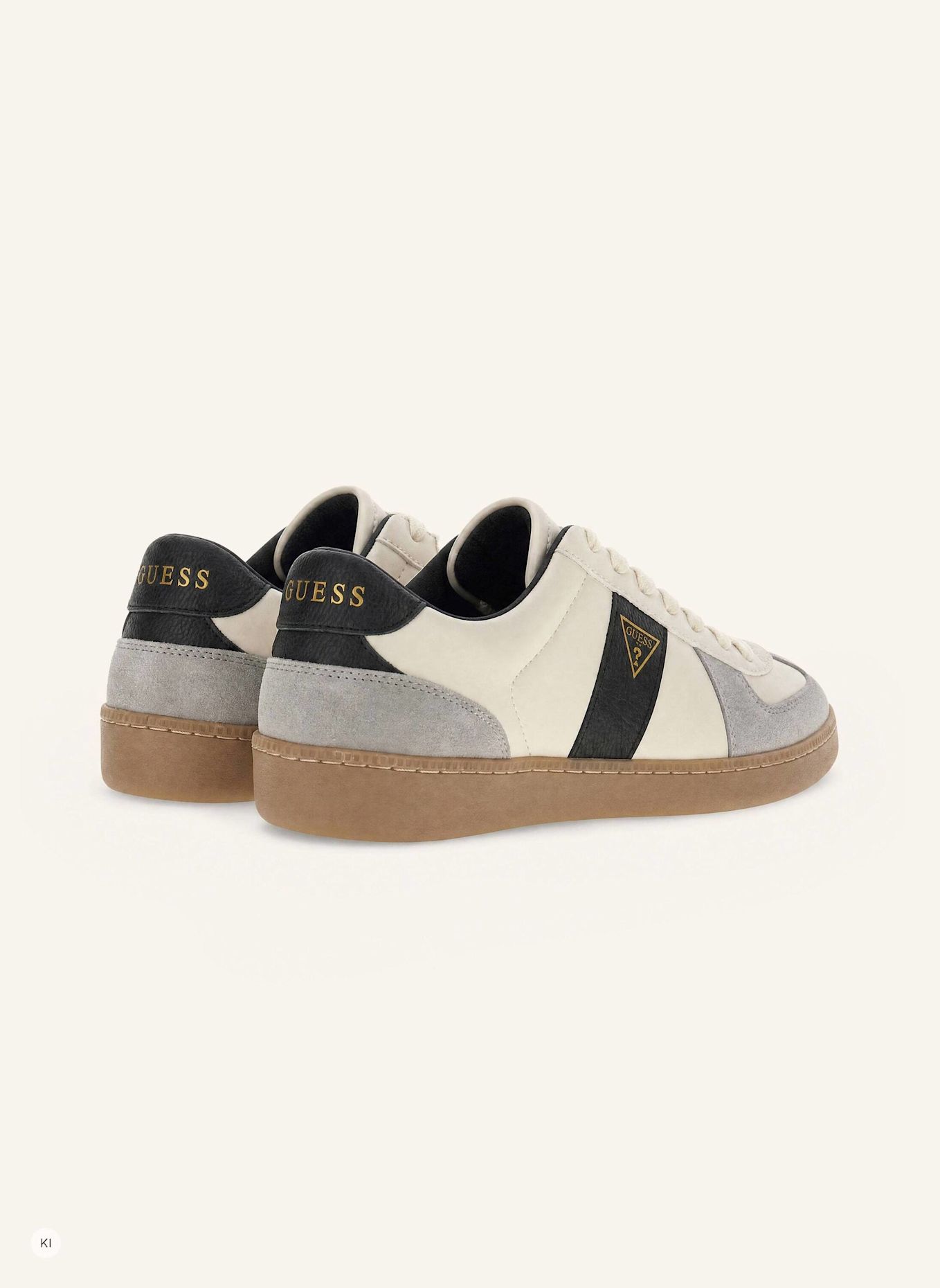 GUESS Court Sneaker: BEIGE