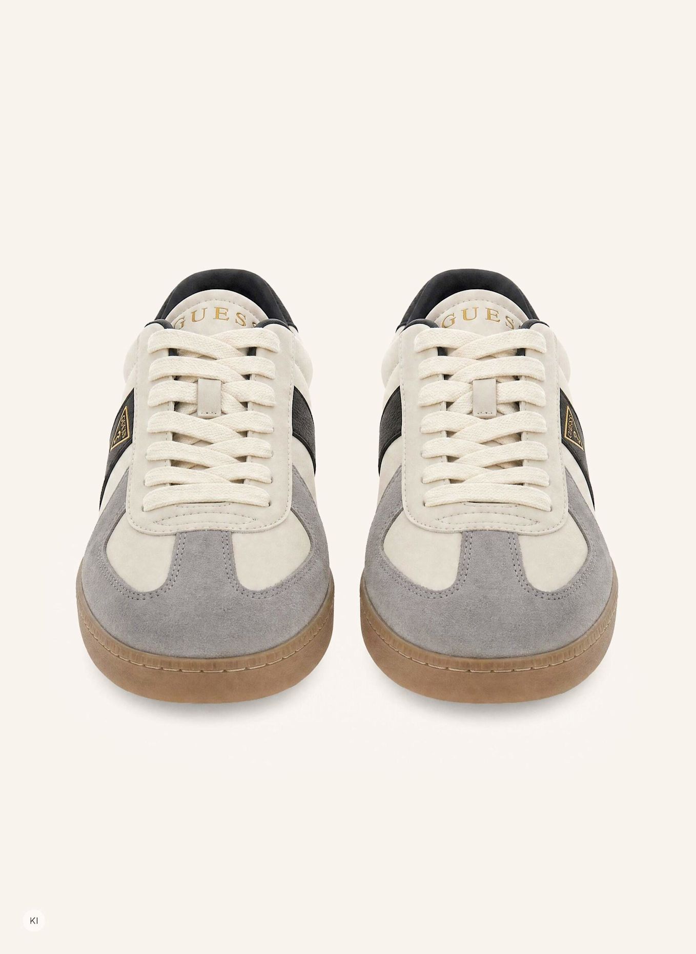 GUESS Court Sneaker: BEIGE