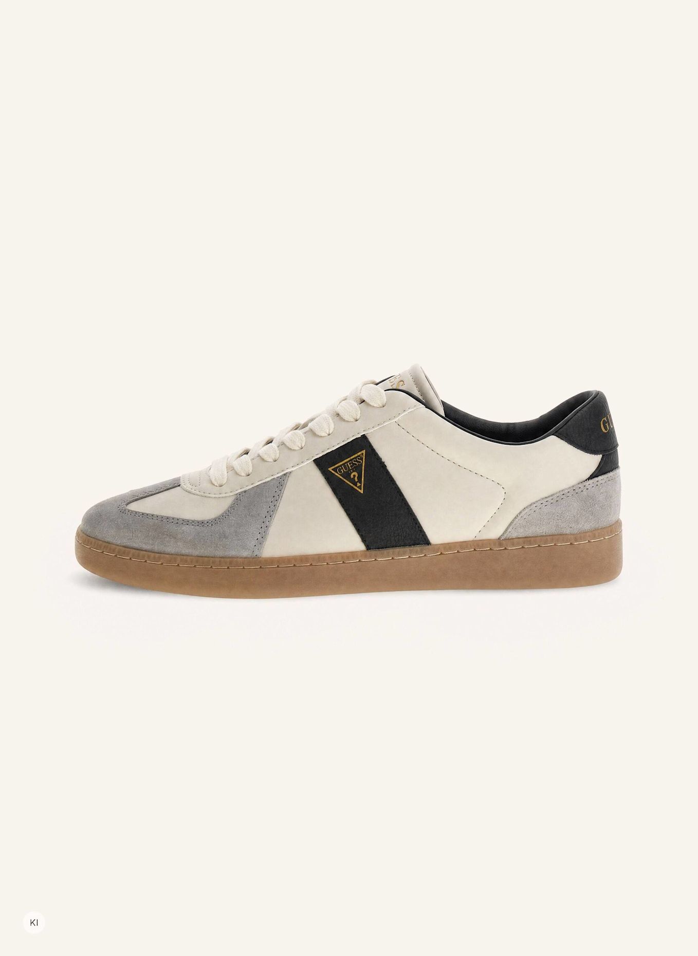 GUESS Court Sneaker: BEIGE