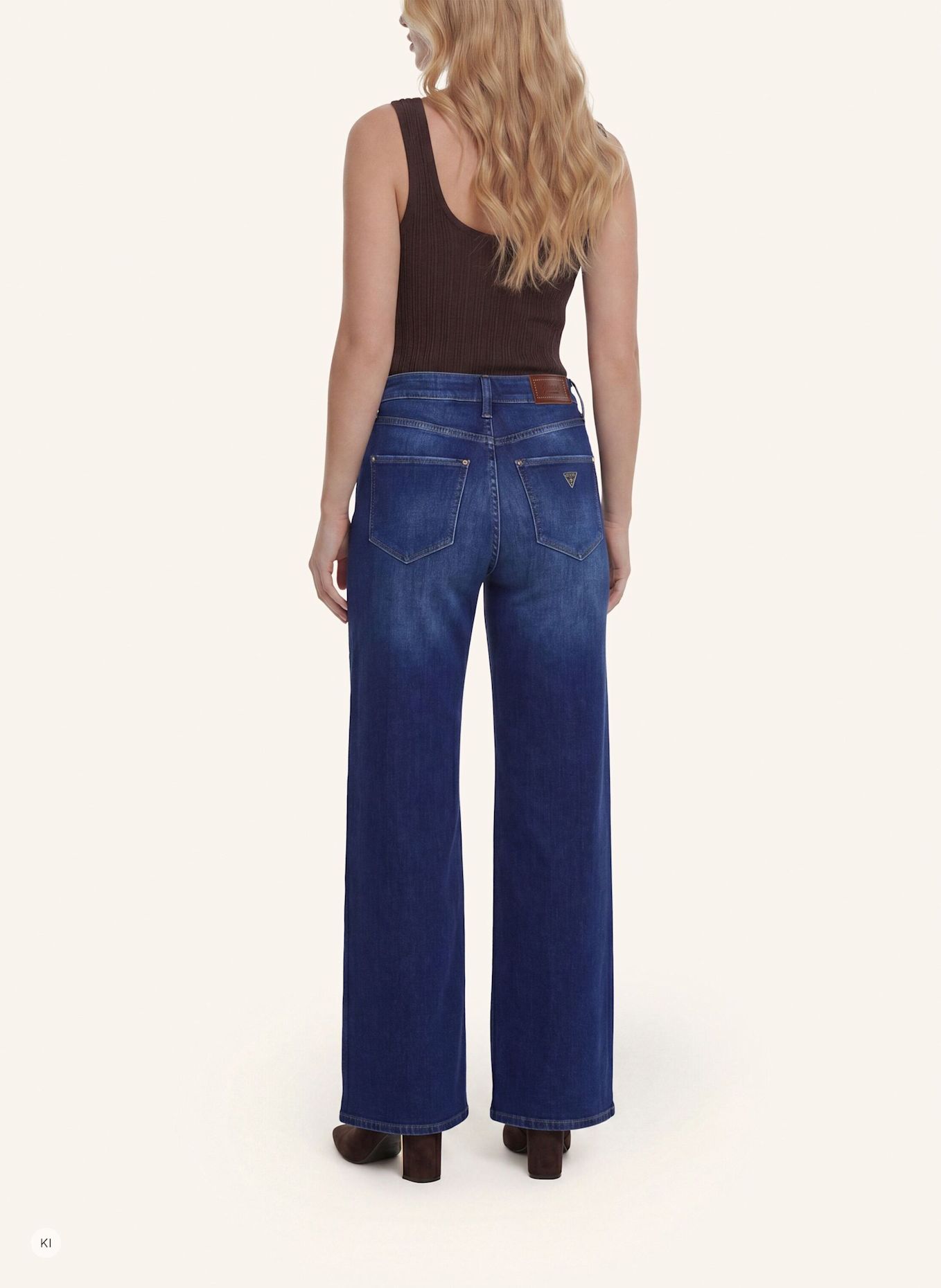 GUESS Wide Leg BELLFLOWER: DUNKELBLAU