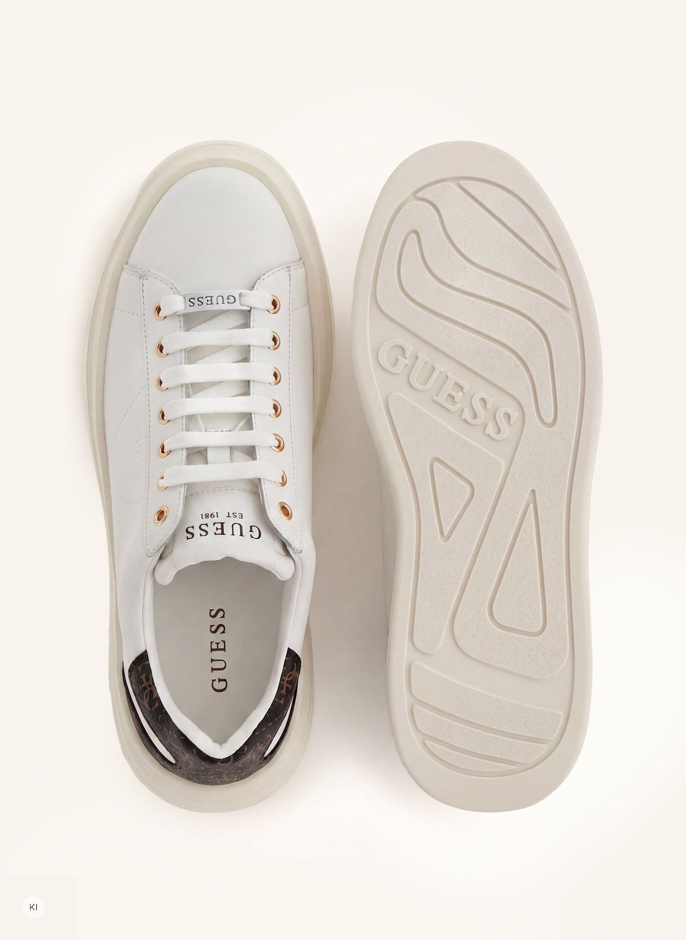 GUESS Court Sneaker ELBA: BRAUN