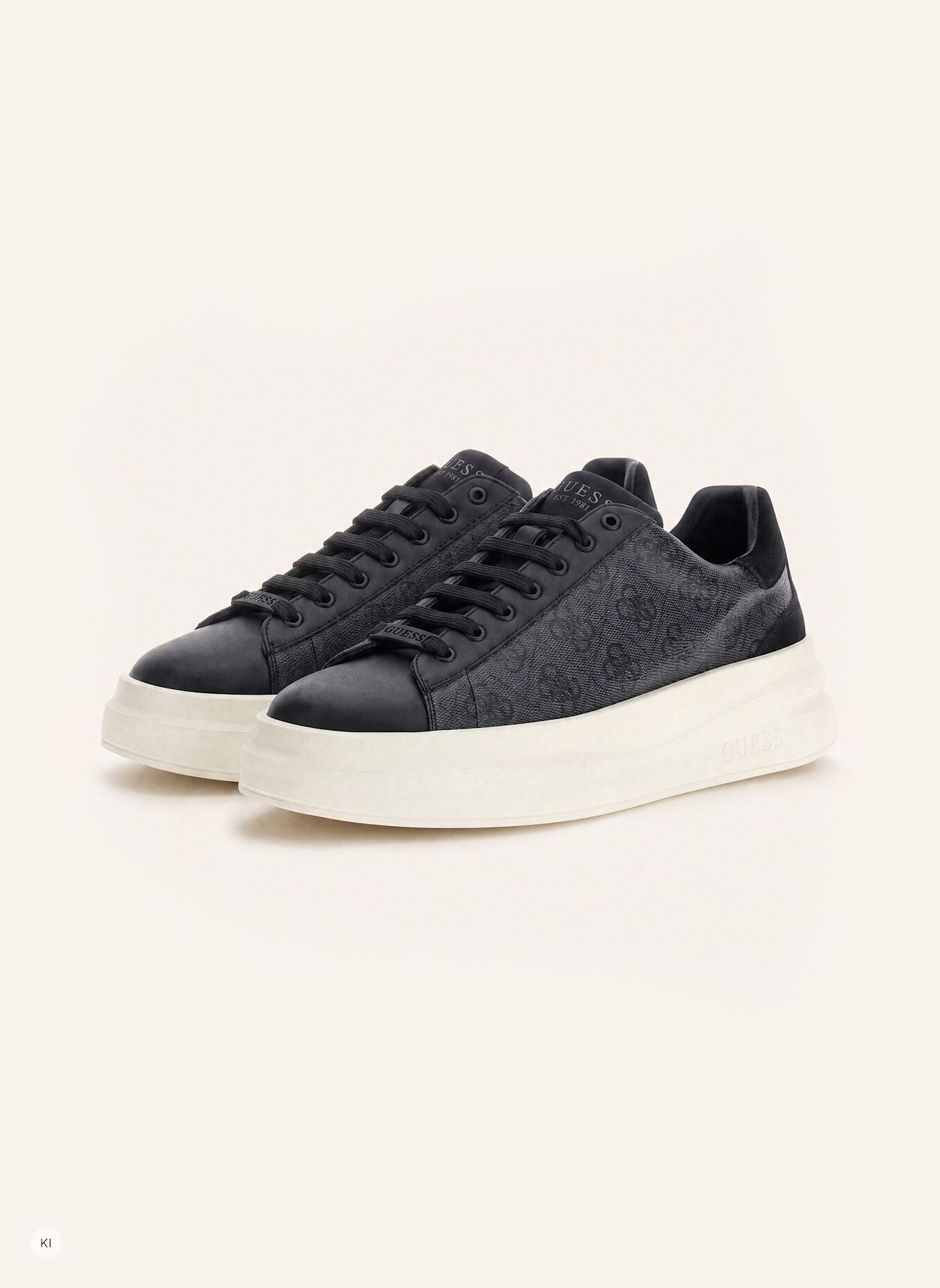 GUESS Court Sneaker ELBA: SCHWARZ