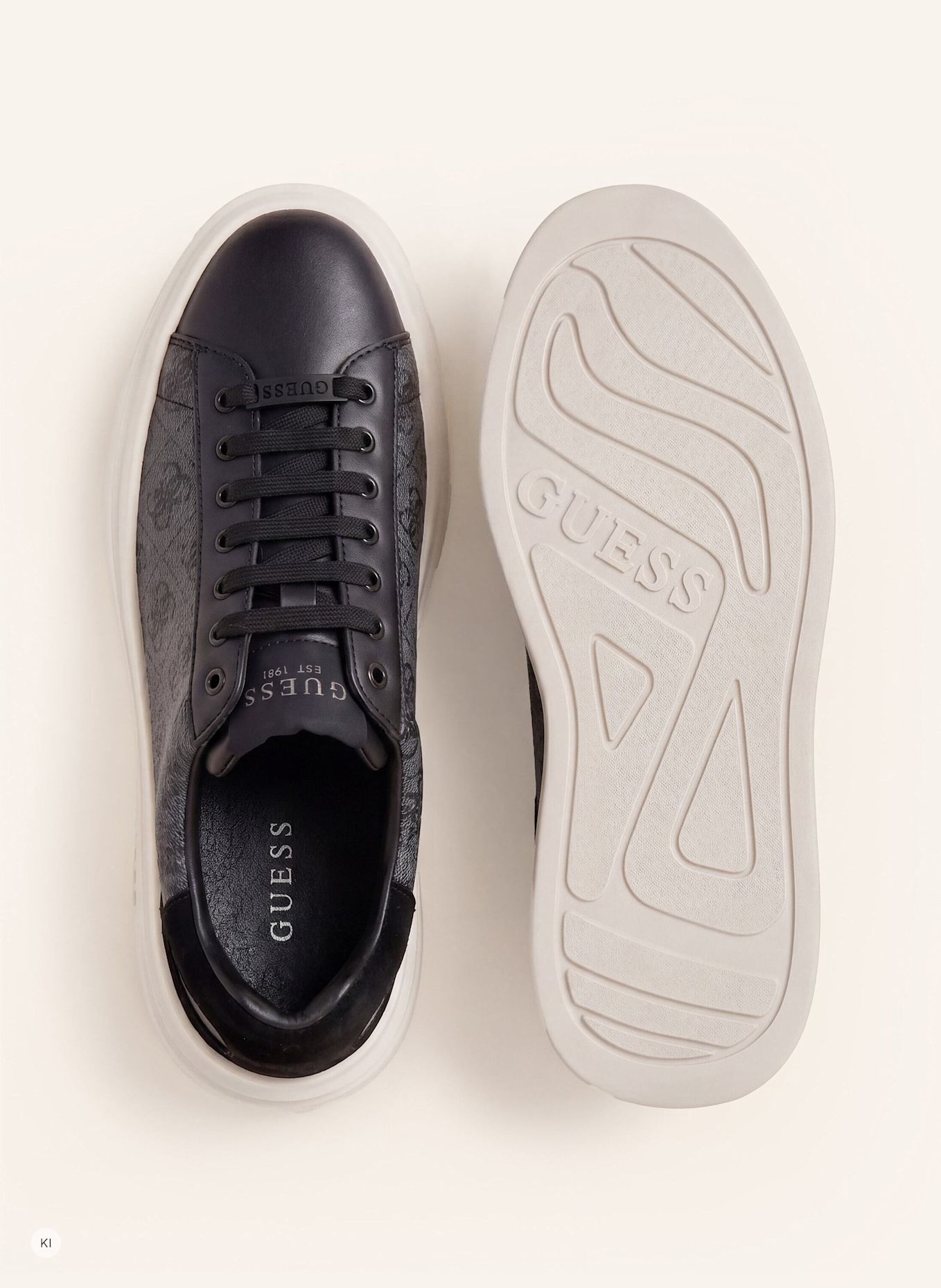 GUESS Court Sneaker ELBA: SCHWARZ