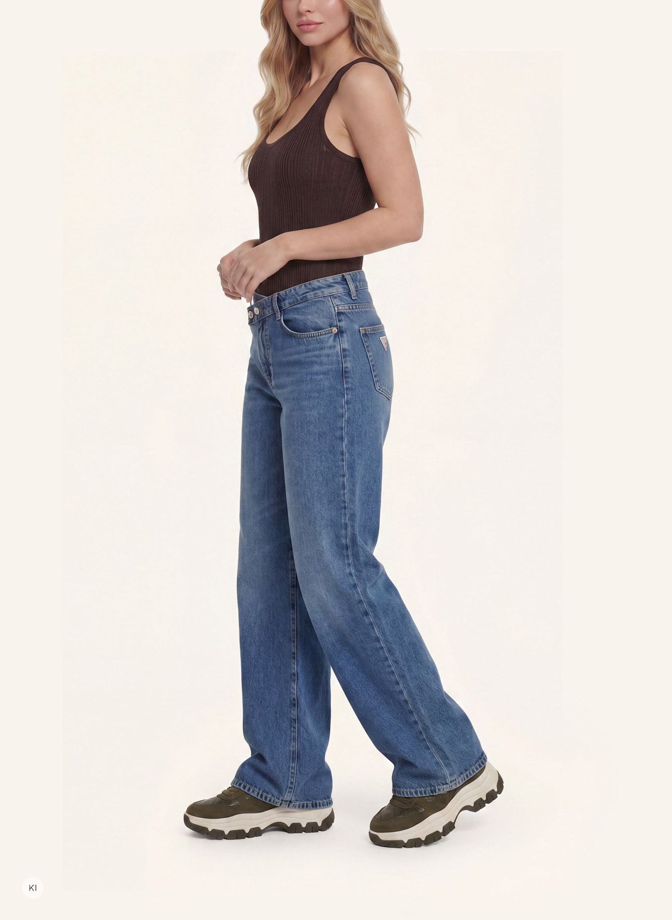 GUESS Wide Leg: BLAU