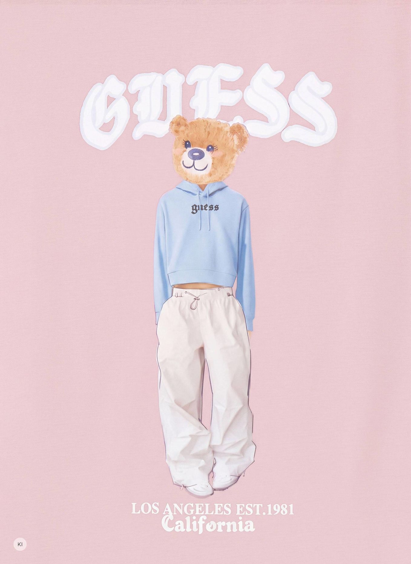 GUESS T-Shirt: PINK