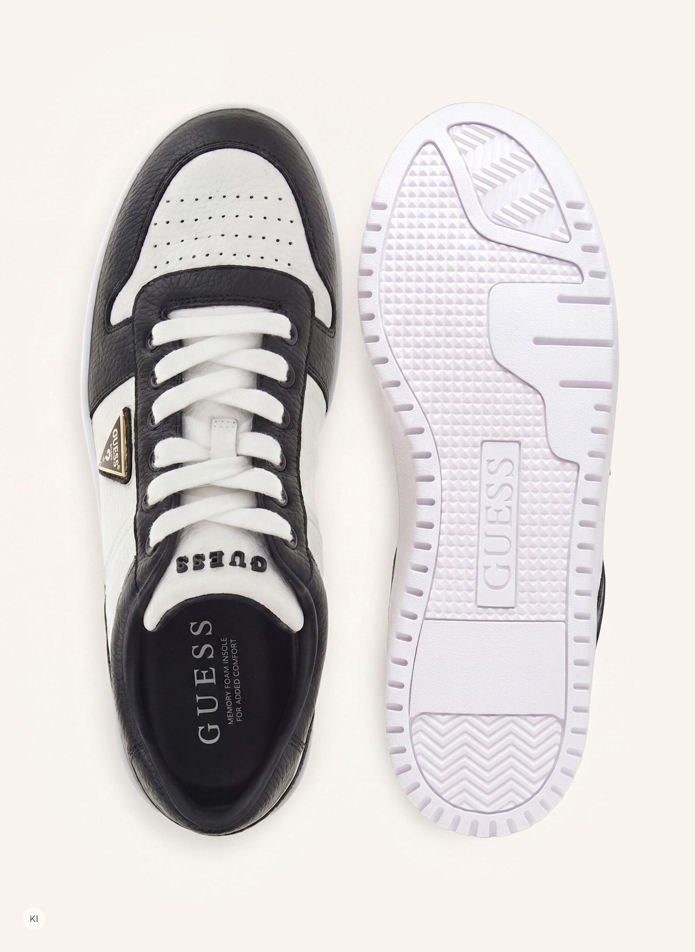 GUESS Court Sneaker UDDENT: SCHWARZ