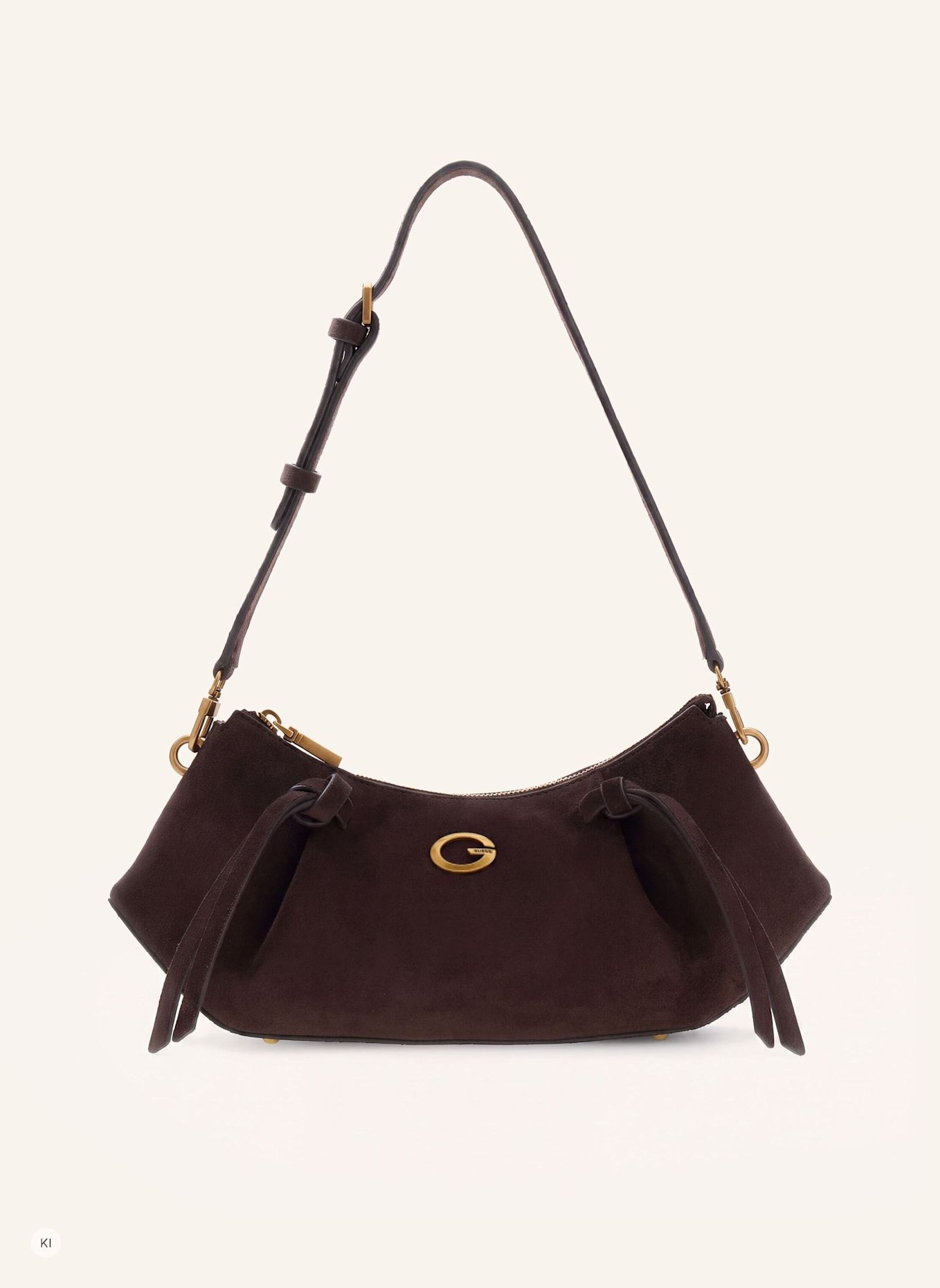 GUESS Handtasche: DUNKELBRAUN
