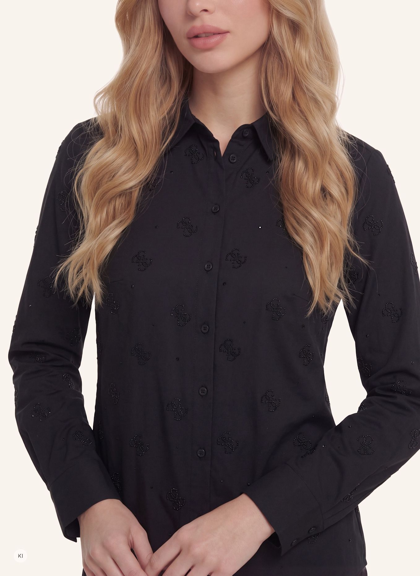 GUESS Bluse: SCHWARZ