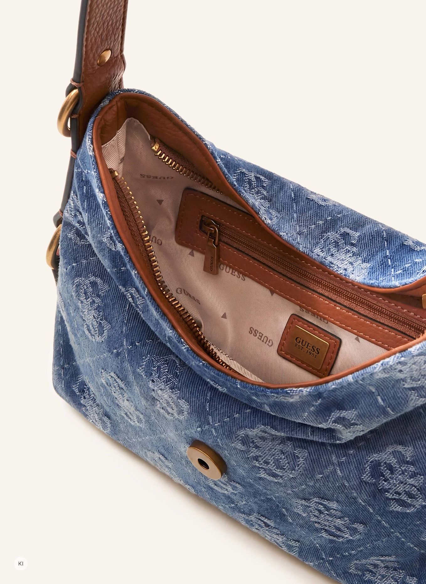 GUESS Handtasche CAMDEN: HELLBLAU