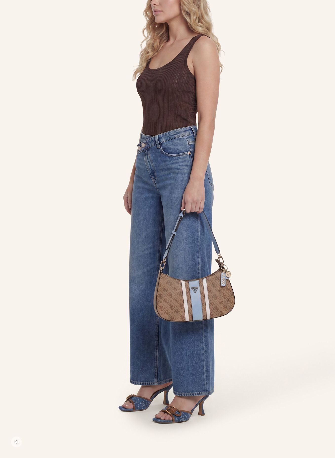 GUESS Handtasche NOELLE: BRAUN