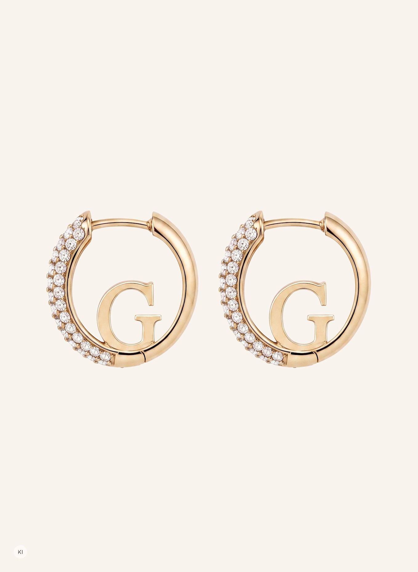 GUESS Creolen CRAZY EARRINGS: GOLD
