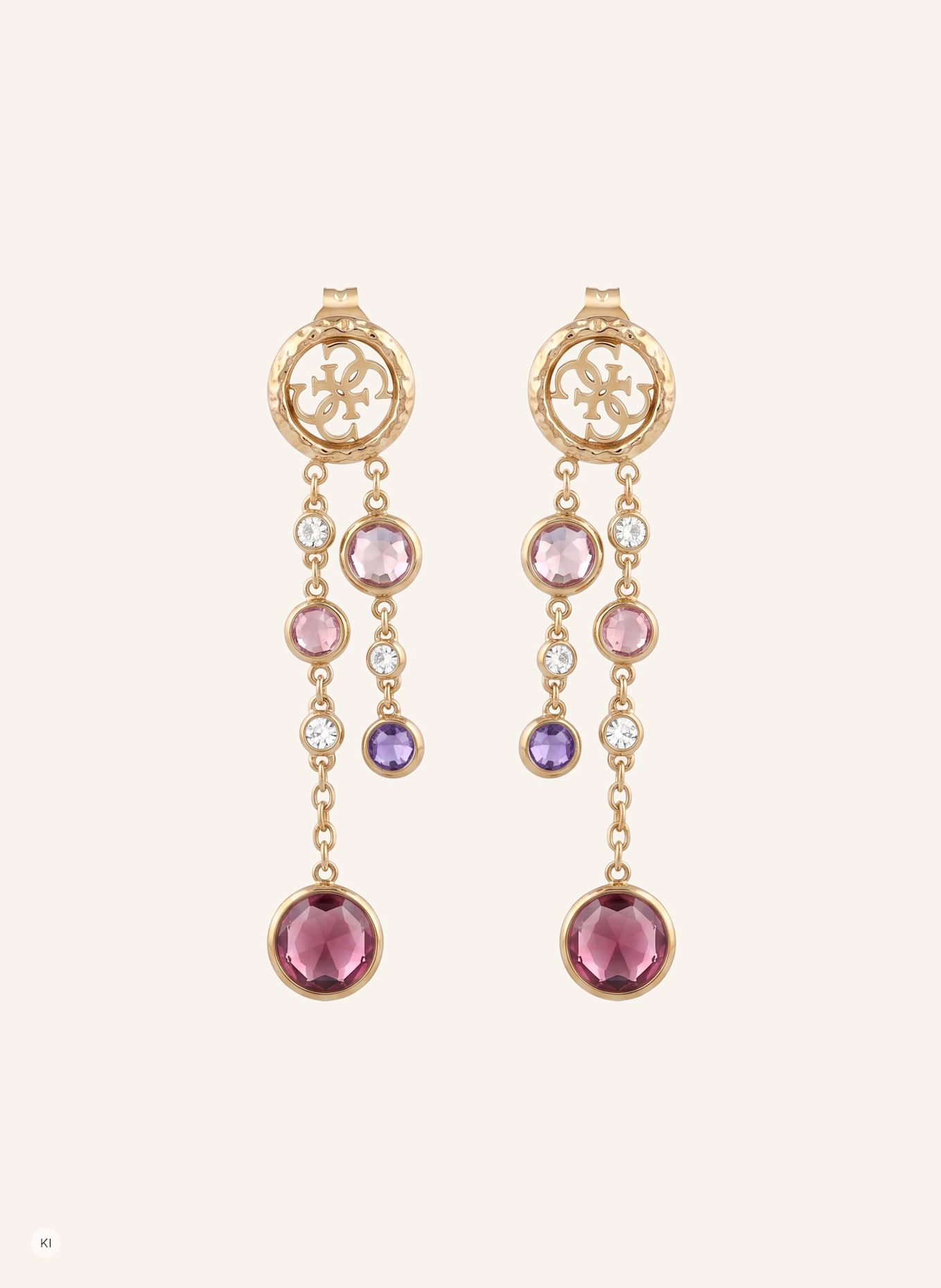 GUESS Ohrhänger PETRA: FUCHSIA
