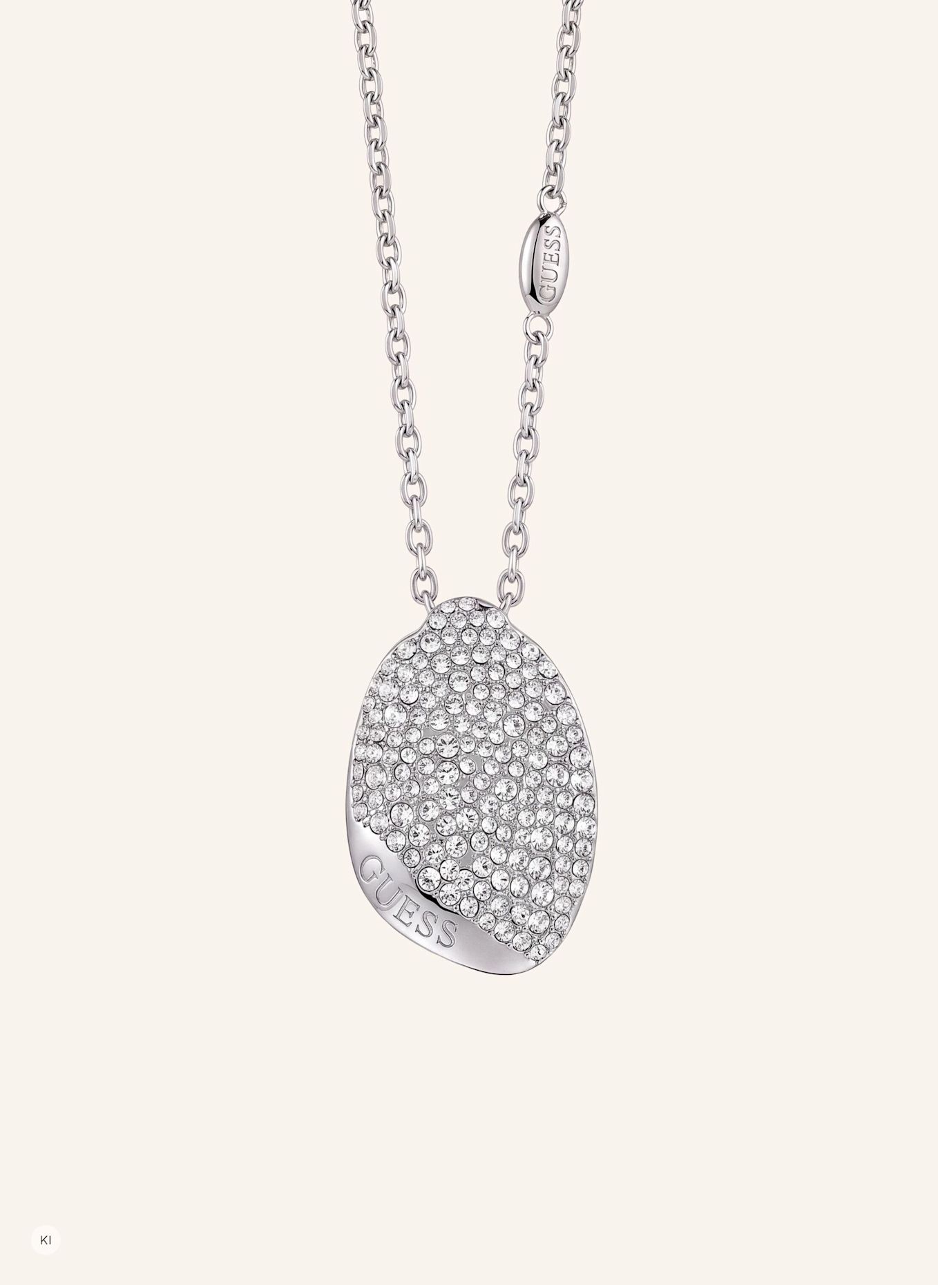 GUESS Halskette MOON DROPS: SILBER