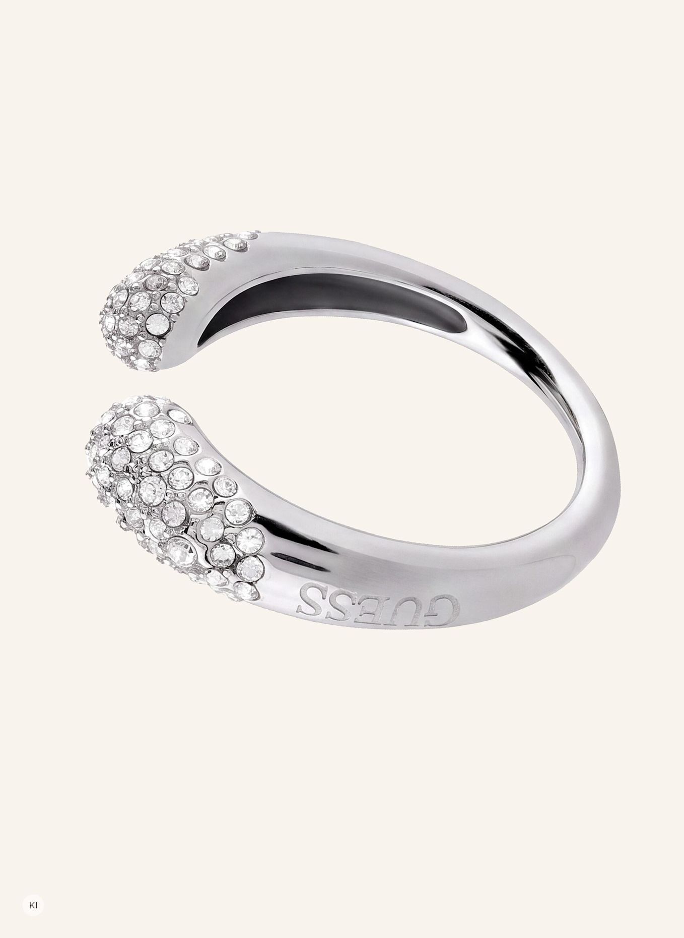 GUESS Ring MOON DROPS: SILBER