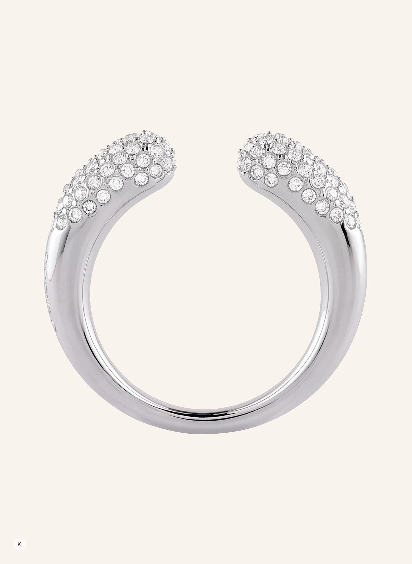 GUESS Ring MOON DROPS: SILBER