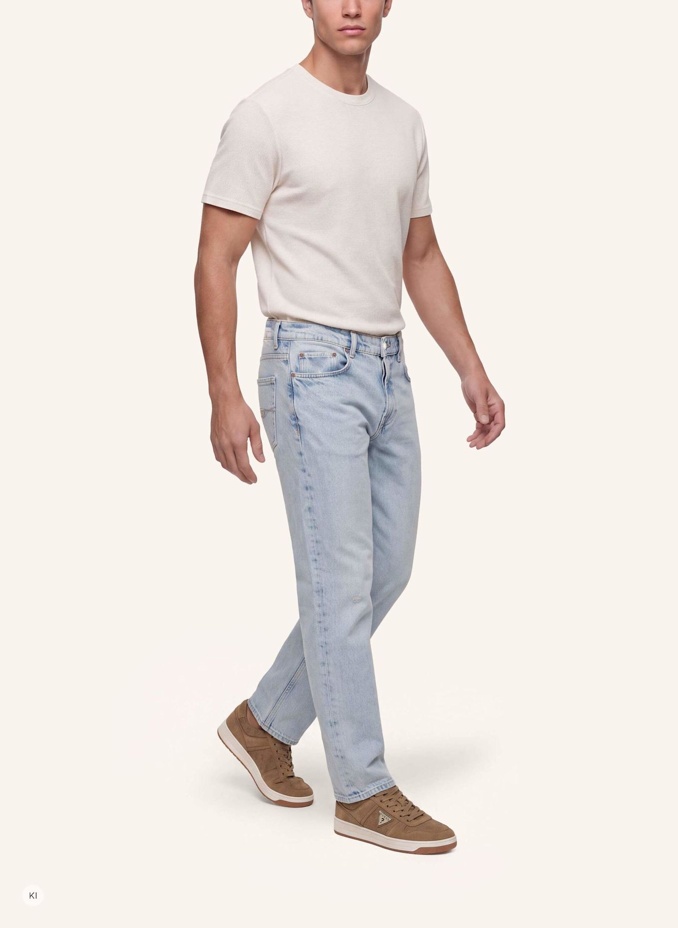 GUESS Wide Leg DAMON: HELLBLAU