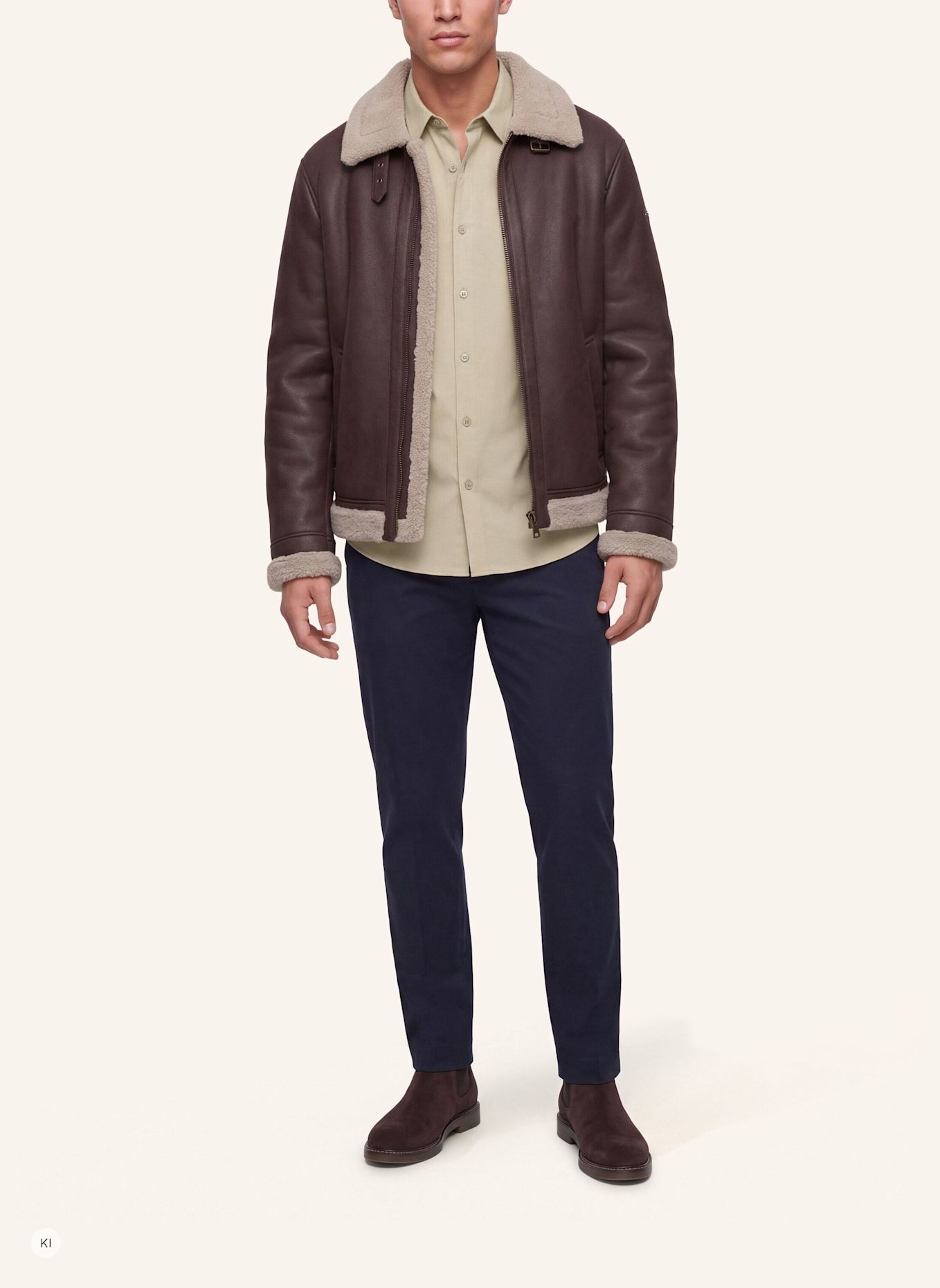 GUESS Freizeithemd: BEIGE