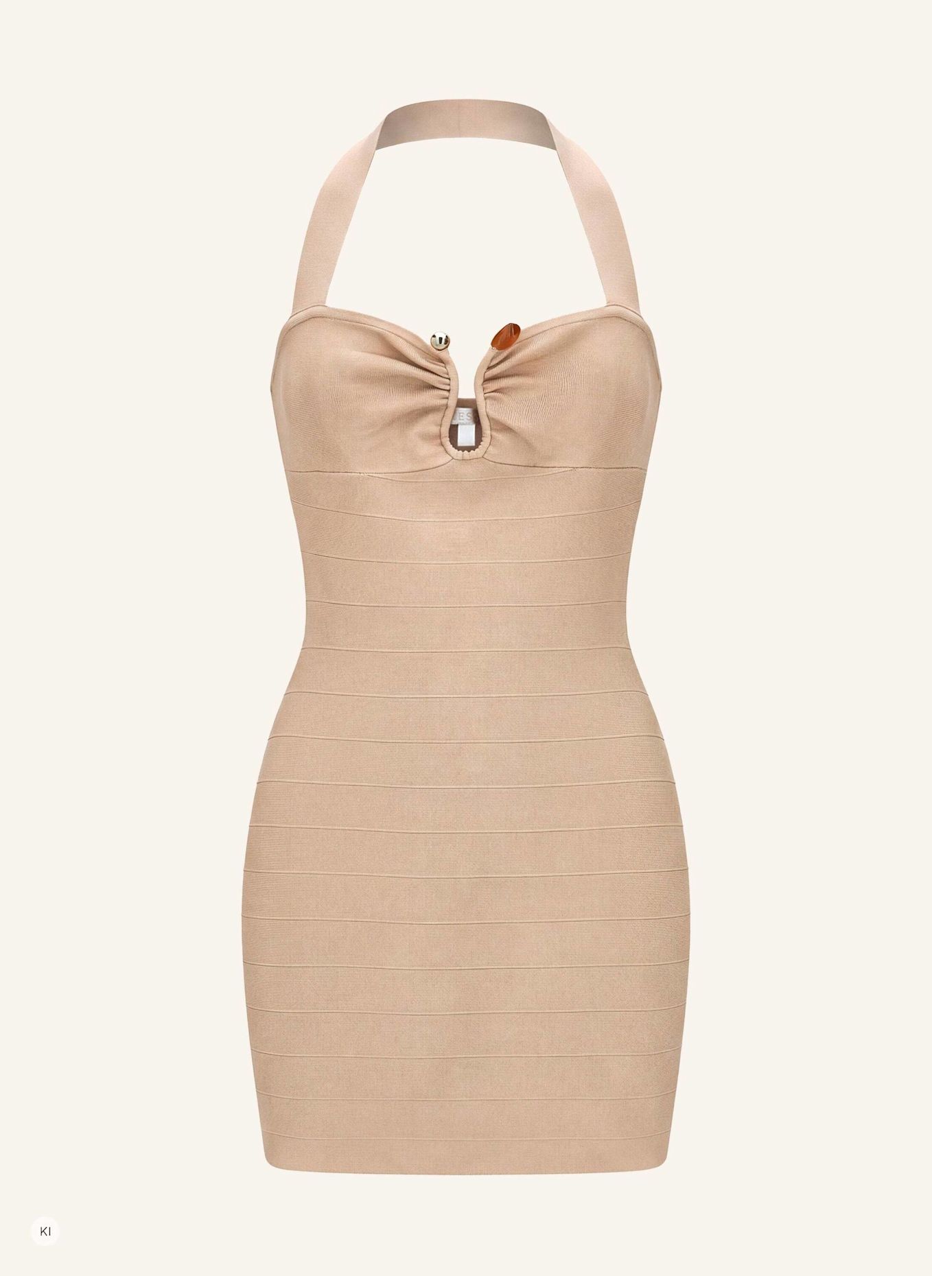 GUESS Bodycon-Kleid: BEIGE