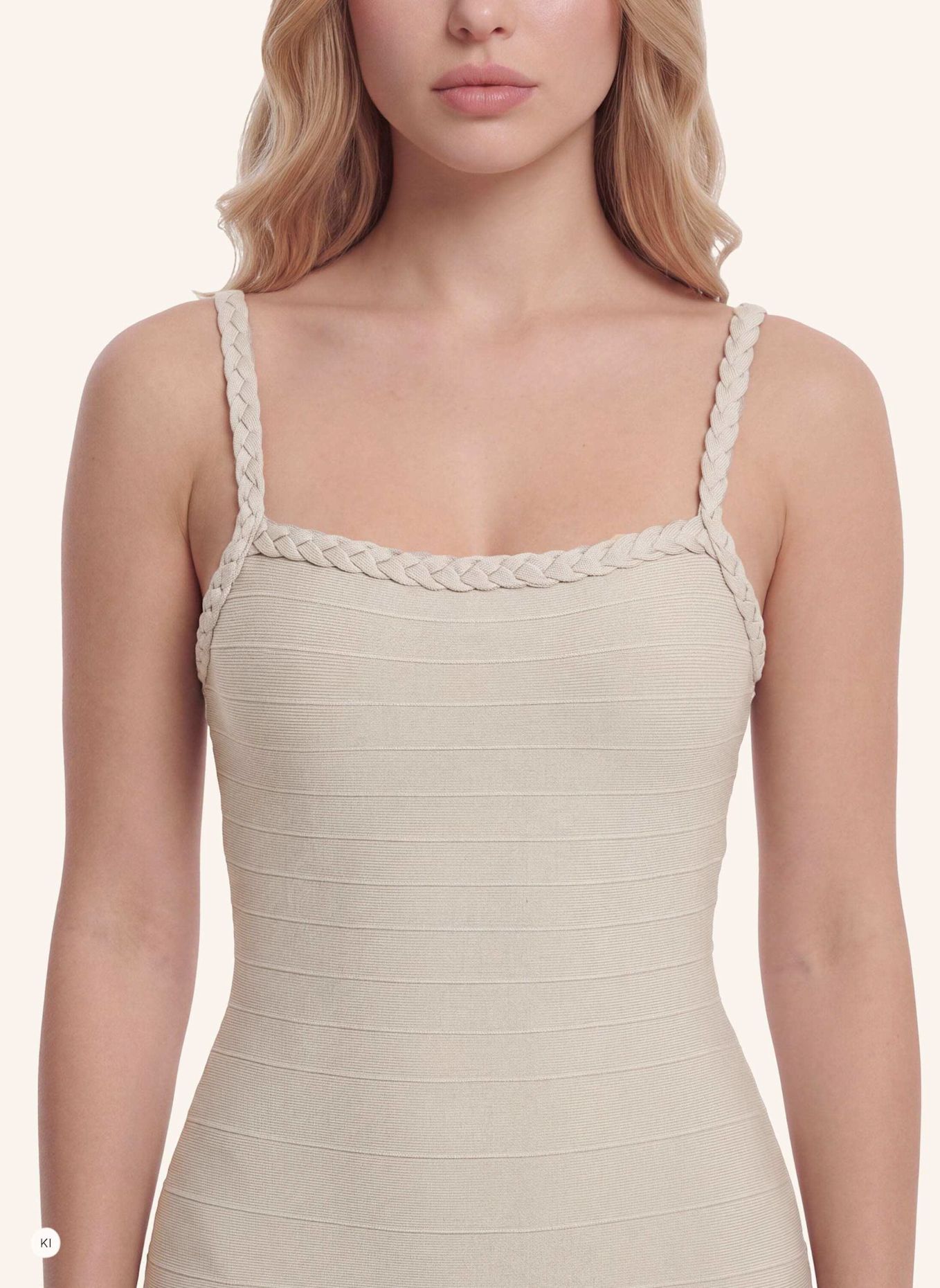 GUESS Bodycon-Kleid: BEIGE