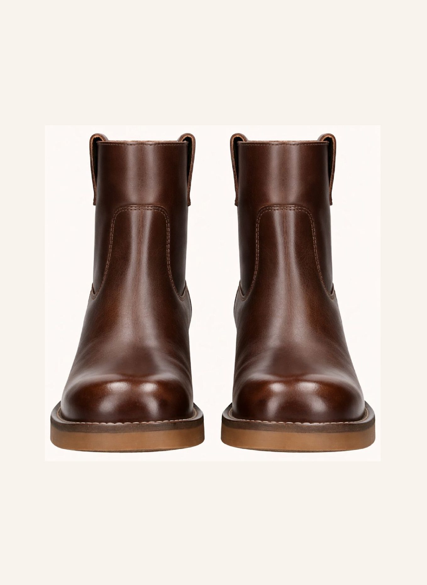 PAVEMENT Enkellaarsjes JENNY VINTAGE: BRUIN