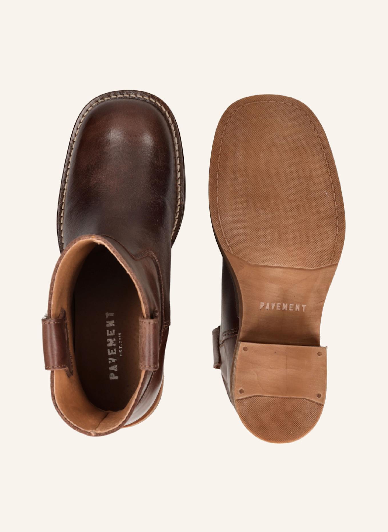PAVEMENT Enkellaarsjes JENNY VINTAGE: BRUIN
