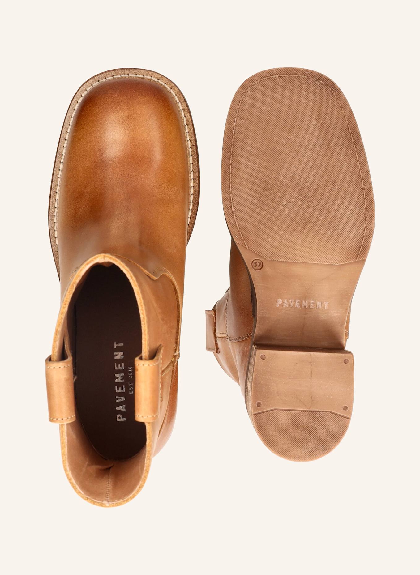 PAVEMENT Stiefelette JENNY VINTAGE: BRAUN
