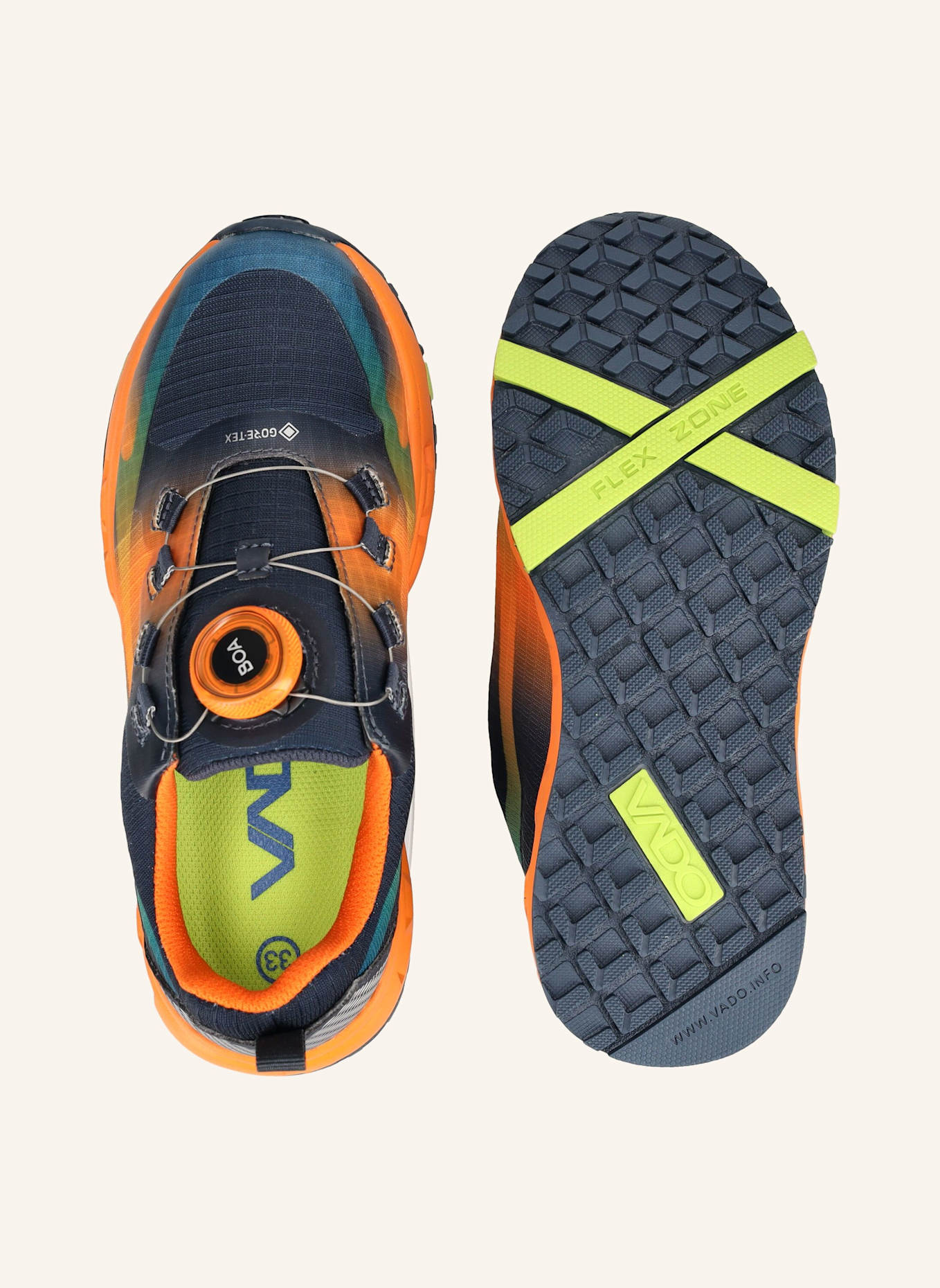 VADO Sneaker COMPETE: ORANGE