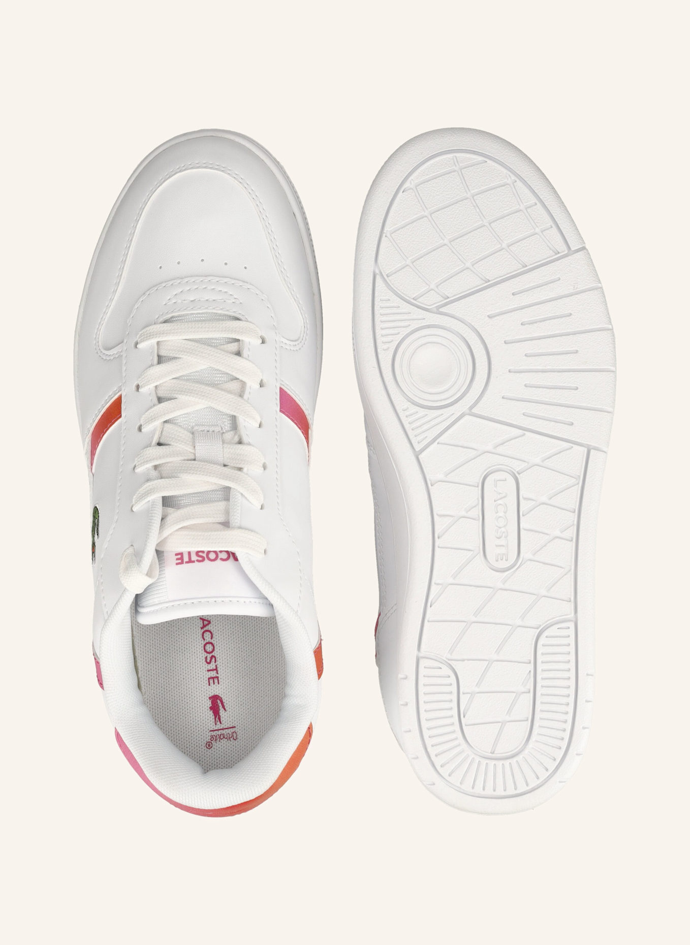 LACOSTE Sneaker T-CLIP SET: WEISS