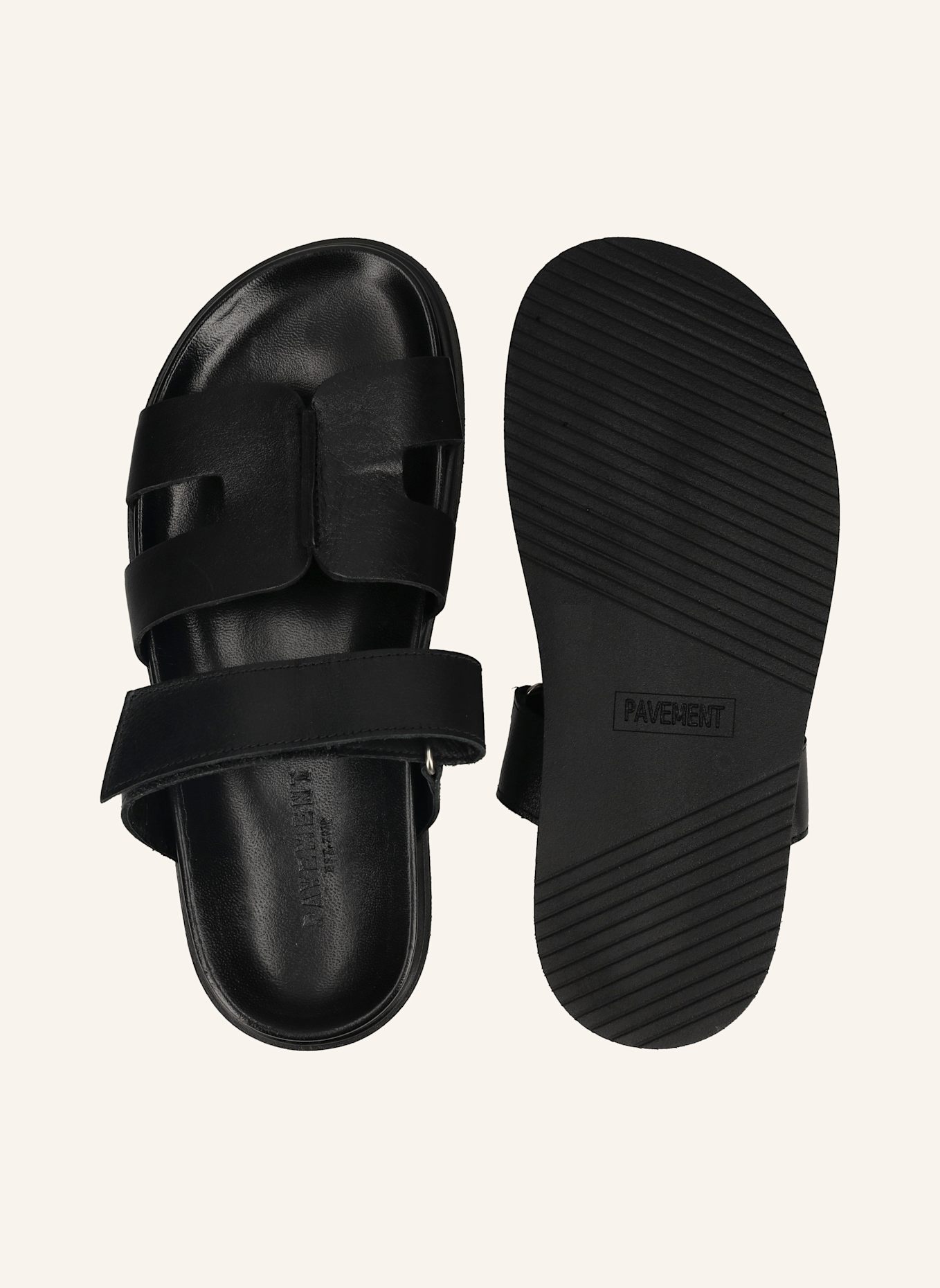 PAVEMENT Pantoletten MARU: SCHWARZ